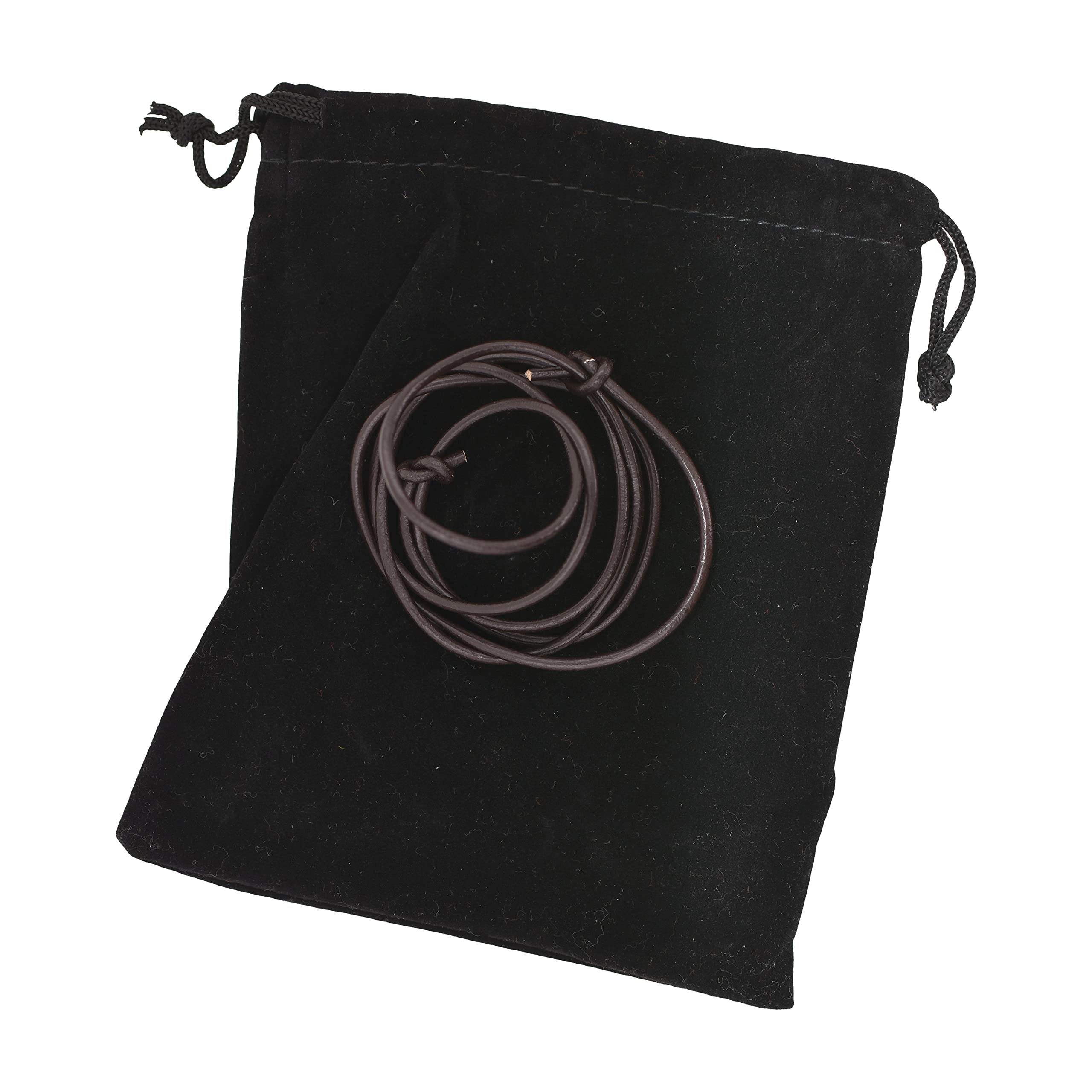 Brown Leather Necklace Cord Necklace Surfer Necklace for Men - Brown Leather Choker Necklace for Women - Surf Necklace for Adults