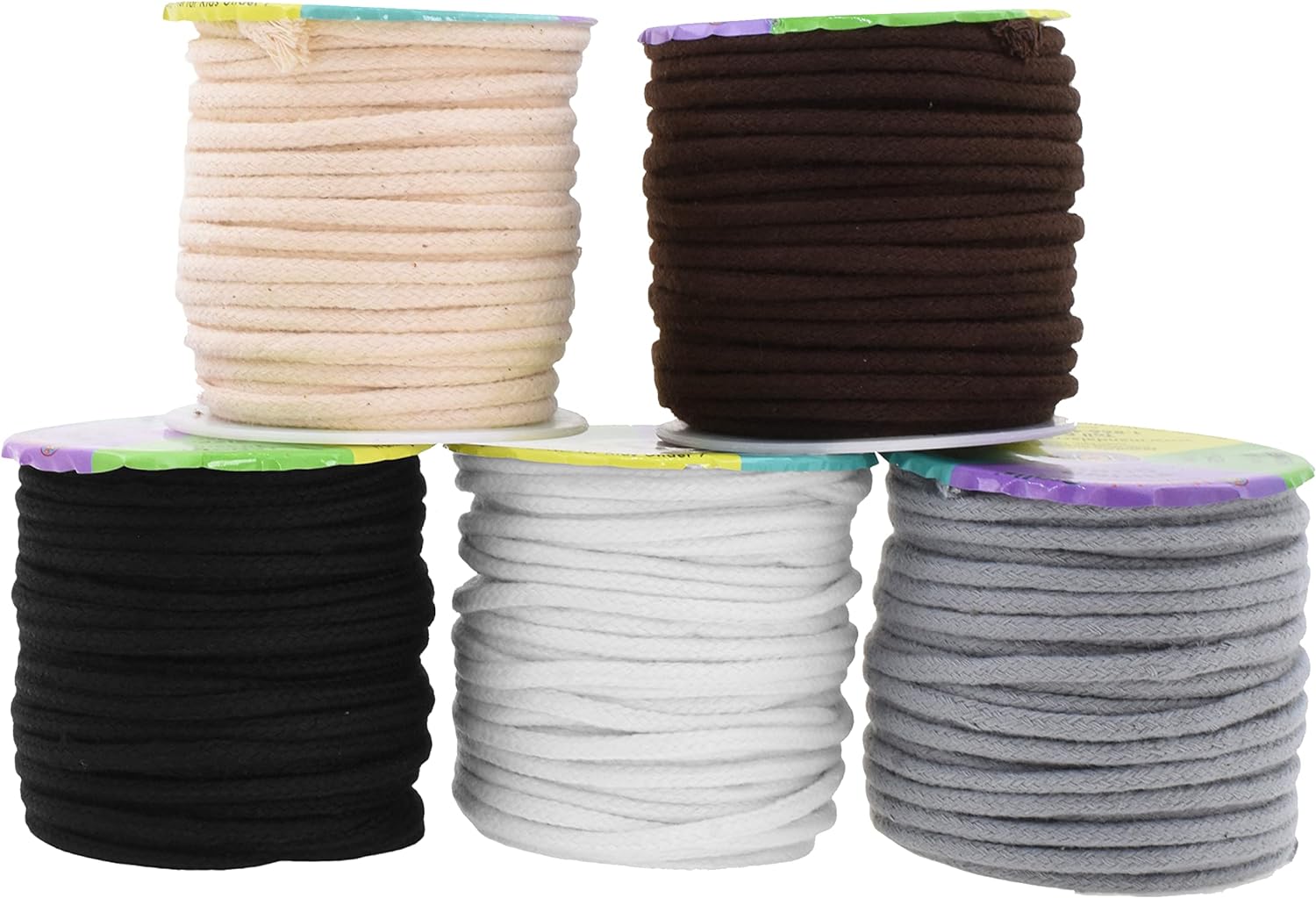 Soft Drawstring Replacement Rope Upholstery Crochet Macramé Cotton Welt Trim Piping Cord