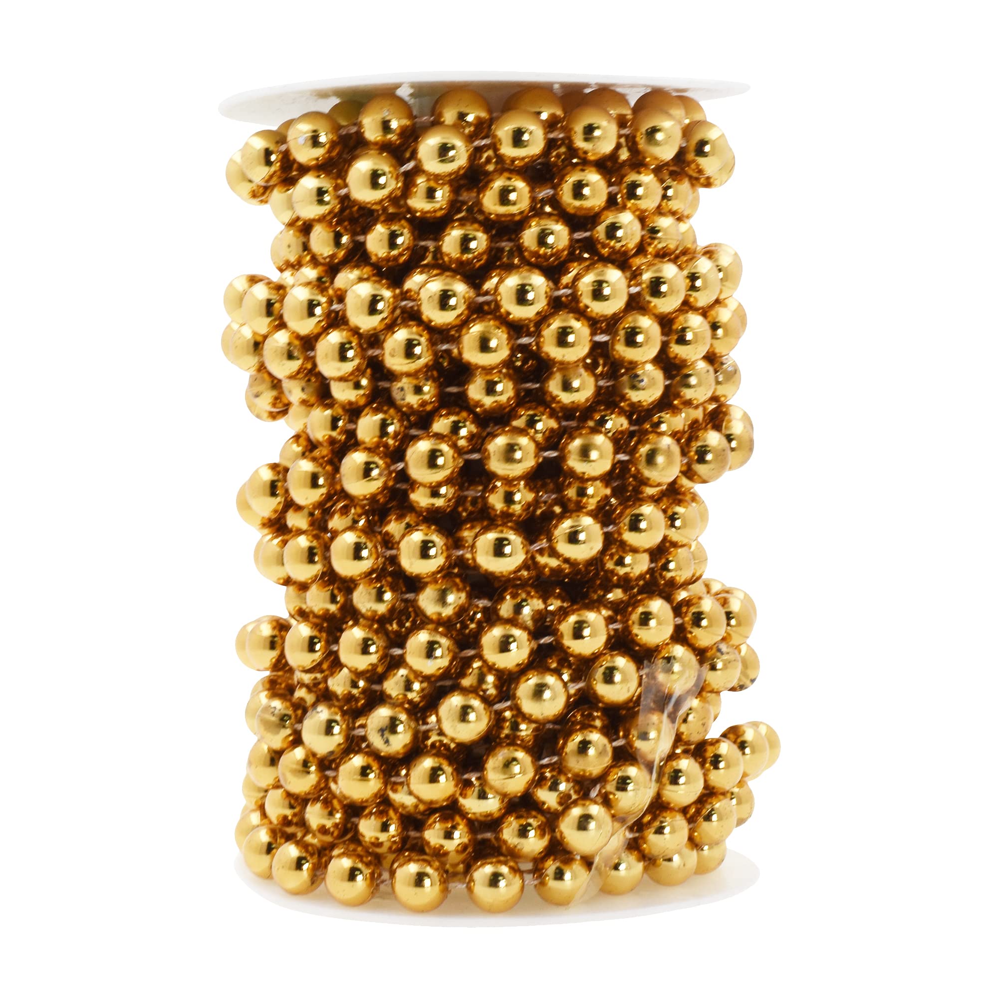 Mandala Crafts Faux Pearl Beads Garland Pearl Bead Roll String Strand for Wedding, Decorating, Trees, Crafts