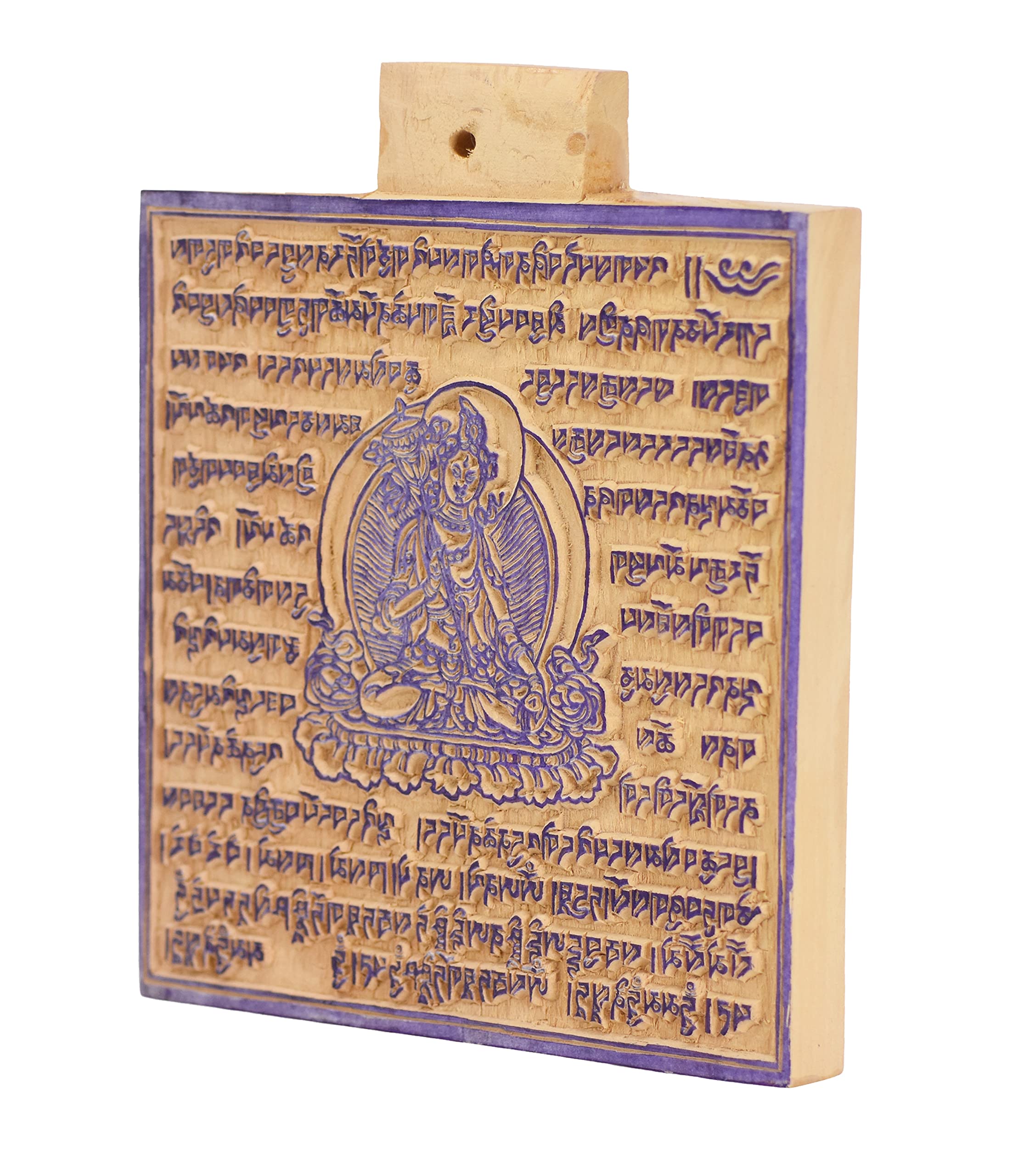 Mudra Crafts Sitatapatra Tibetan Prayer Flags Make Your Own Printing Block DIY Prayer Flags Making Kit with Blank Prayer Flags - Large 7 Inches Nepalese Prayer Flags DIY Kit