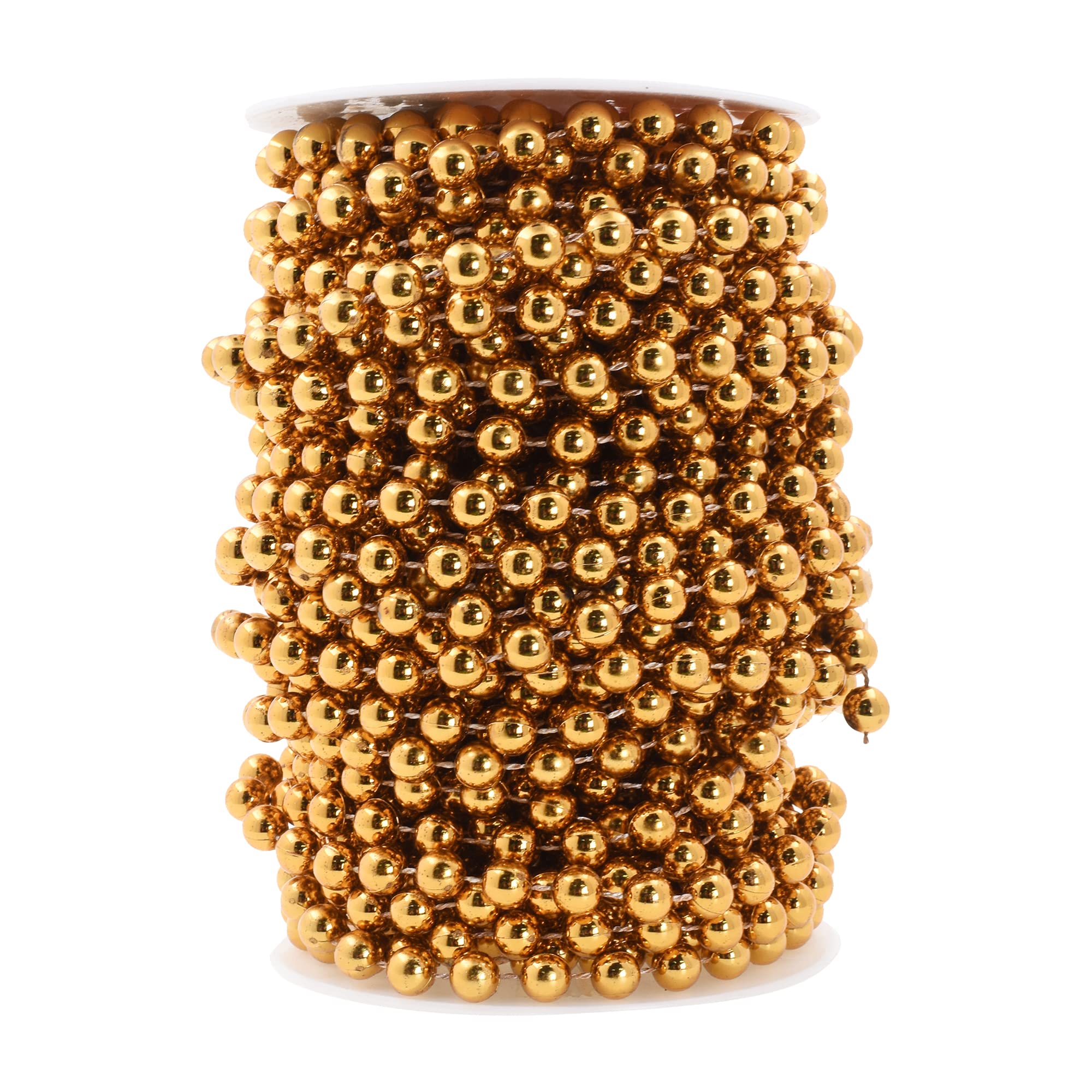 Mandala Crafts Faux Pearl Beads Garland Pearl Bead Roll String Strand for Wedding, Decorating, Trees, Crafts