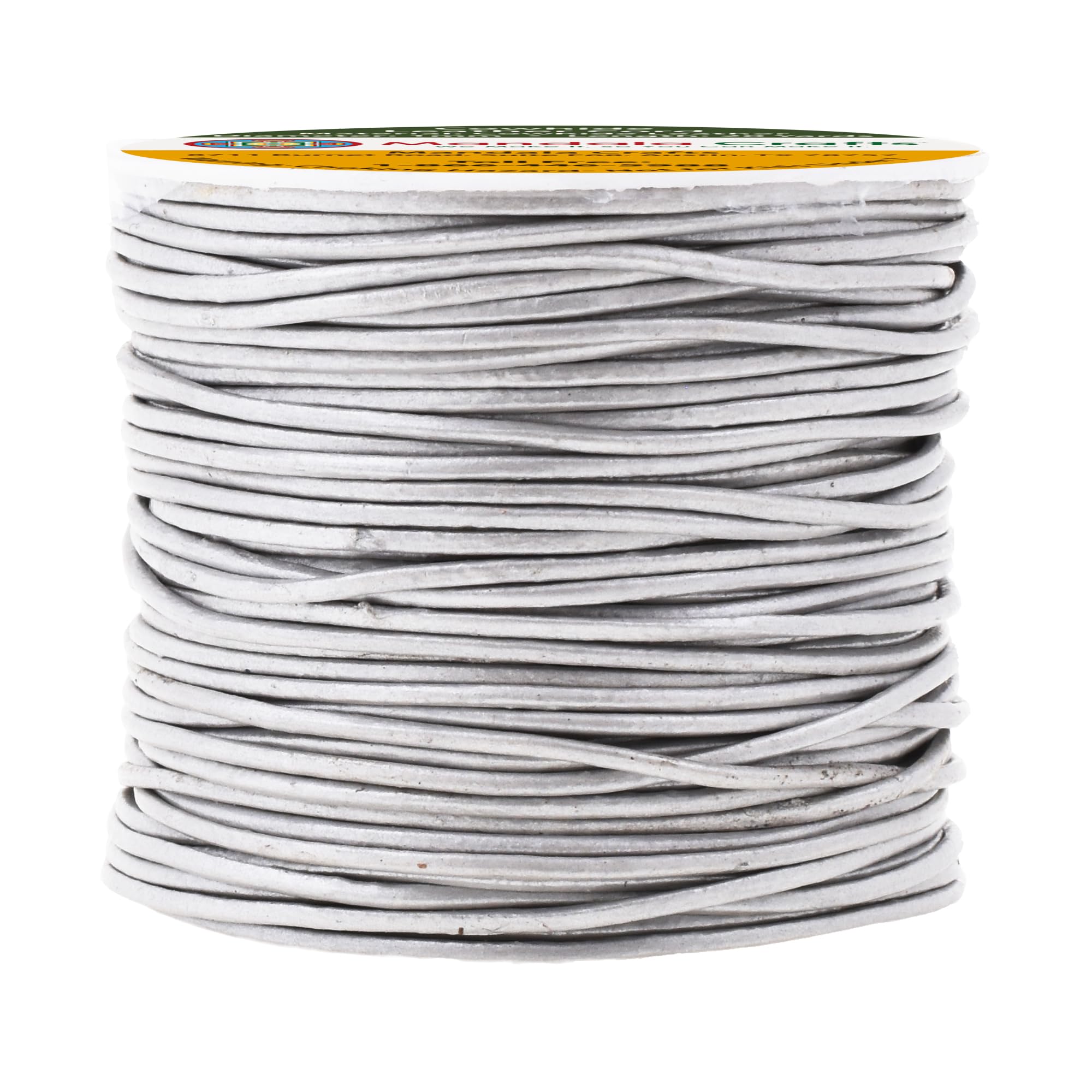 Mandala Crafts Round Cowhide Genuine Leather String Cord, Natural Rawhide Rope for Jewelry Making, Kumihimo Braiding, Shoelaces