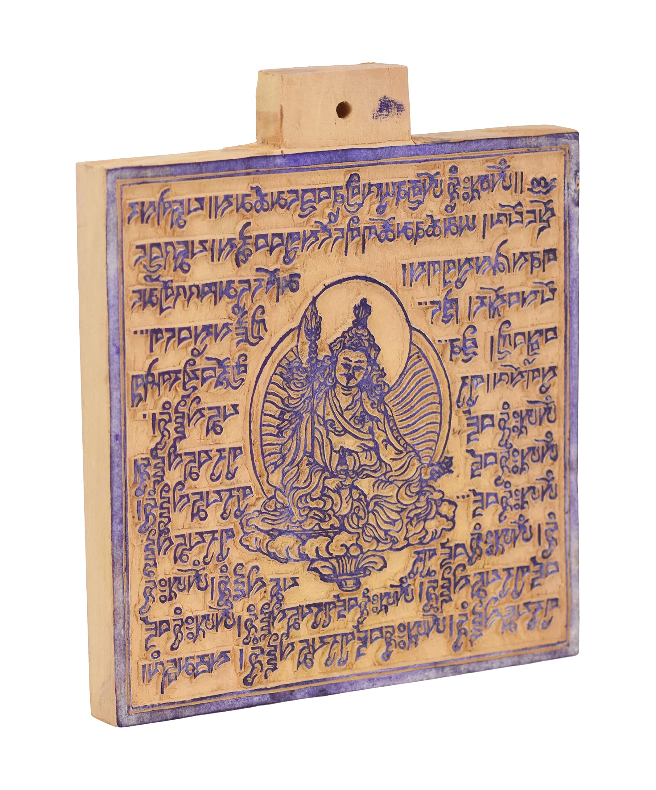 Mudra Crafts Guru Rinpoche Tibetan Prayer Flags Make Your Own Printing Block DIY Prayer Flags Making Kit with Blank Prayer Flags - Large 7 Inches Nepalese Prayer Flags DIY Kit