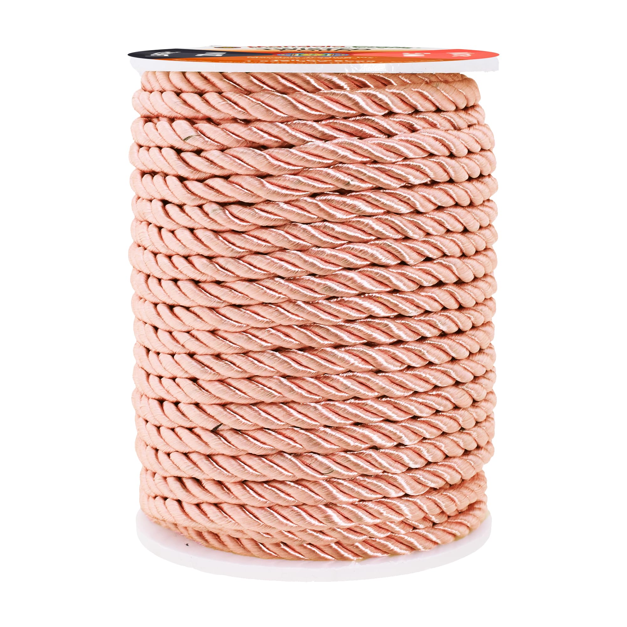 Mandala Crafts Twisted Cord Trim Decorative Rope for Crafts - Rope Braided Cord - Twisted Rope Trim for Upholstery Cording Handfasting Graduation Cord