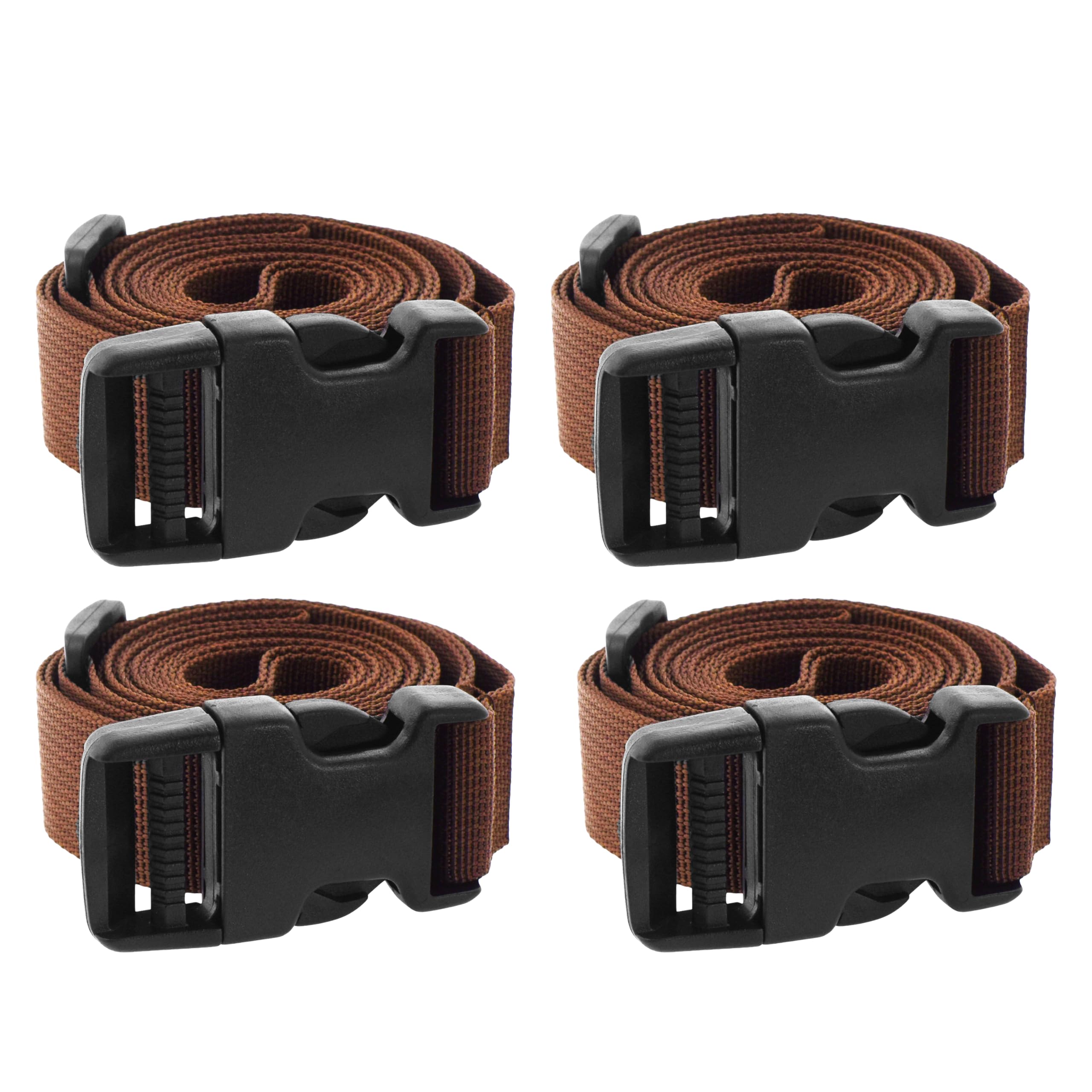 Mandala Crafts Buckle Straps Adjustable Black Utility Straps with Buckles for Packing Straps  Nylon Quick Release Buckle Strap for Backpack Sleeping Bag Luggage Suitcase