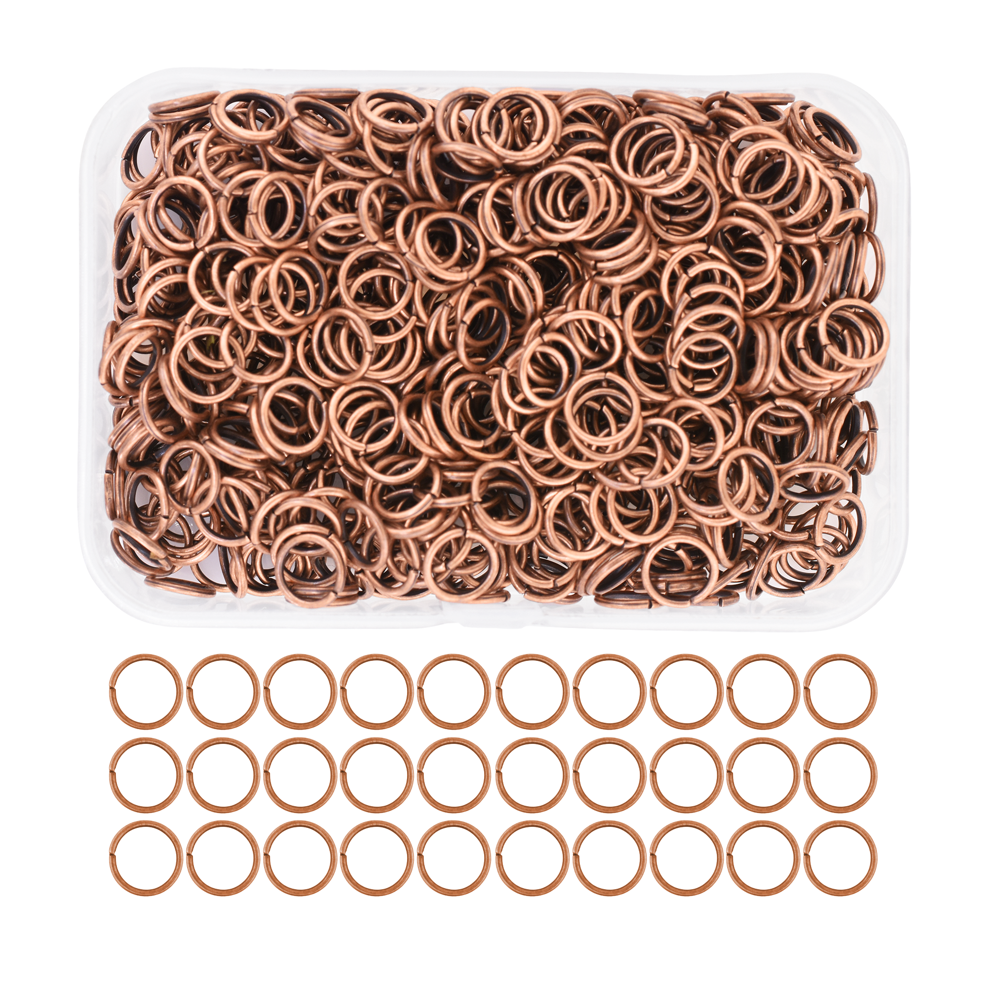 Mandala Crafts Small Jump Rings for Jewelry Making Metal Jump Rings for Crafts Jump Ring Jewelry O Rings Jump Ring Kit 1200 PCs 4mm 5mm 6mm 7mm 8mm 10mm Jump Rings 1200 PCs