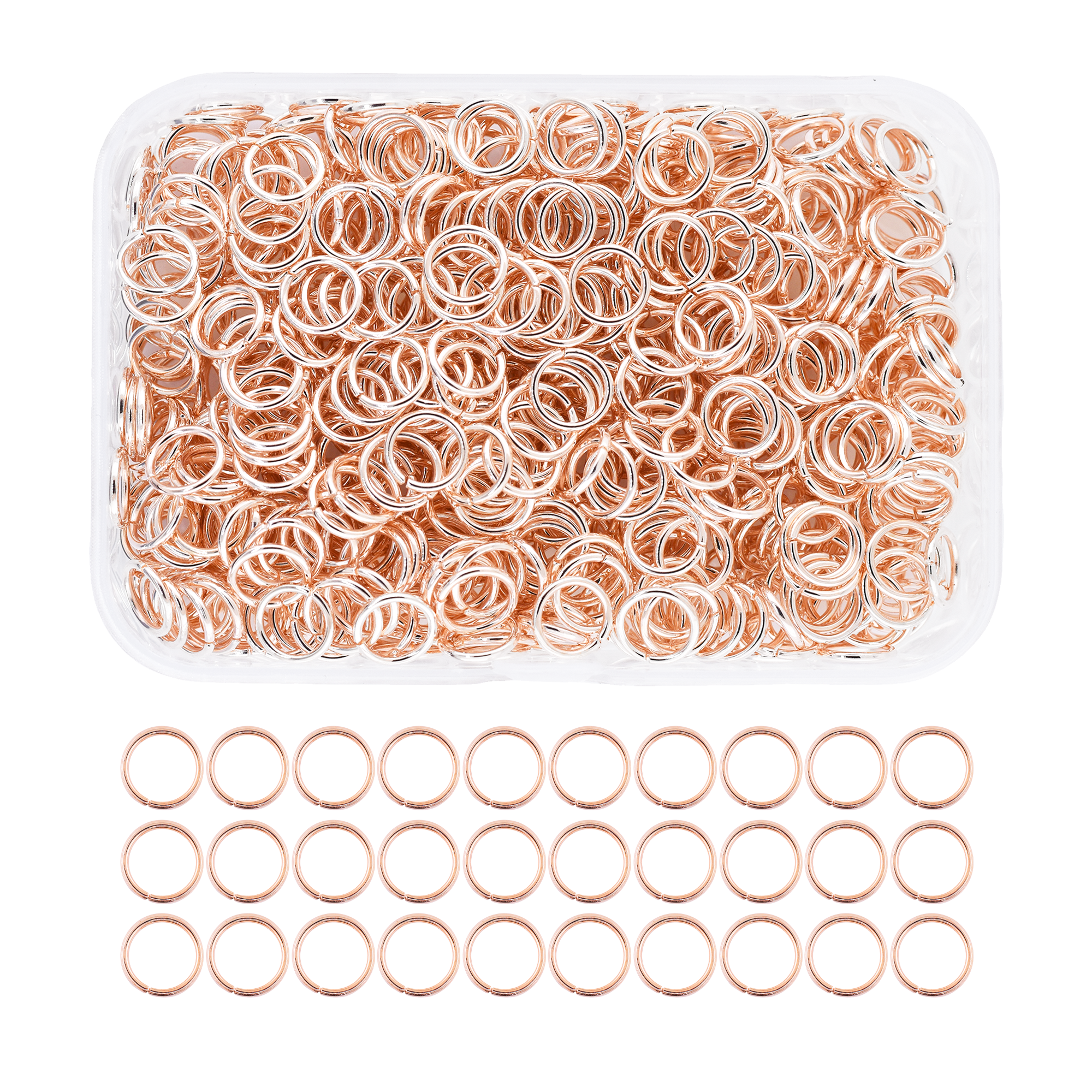 Mandala Crafts Small Jump Rings for Jewelry Making Metal Jump Rings for Crafts Jump Ring Jewelry O Rings Jump Ring Kit 1200 PCs 4mm 5mm 6mm 7mm 8mm 10mm Jump Rings 1200 PCs