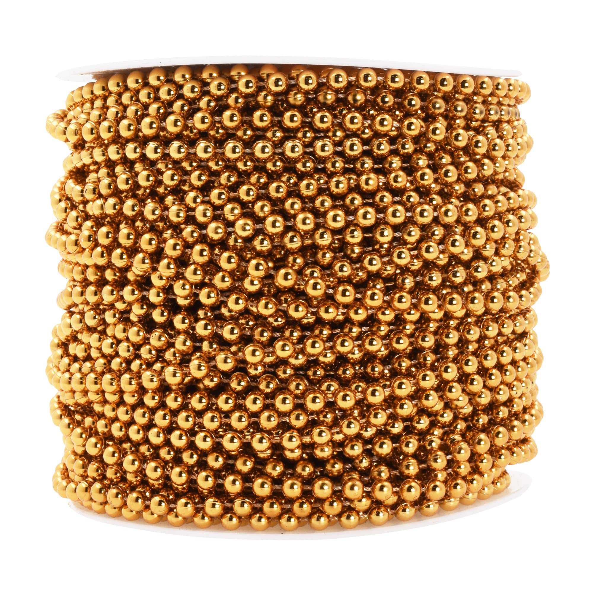 Mandala Crafts Faux Pearl Beads Garland Pearl Bead Roll String Strand for Wedding, Decorating, Trees, Crafts