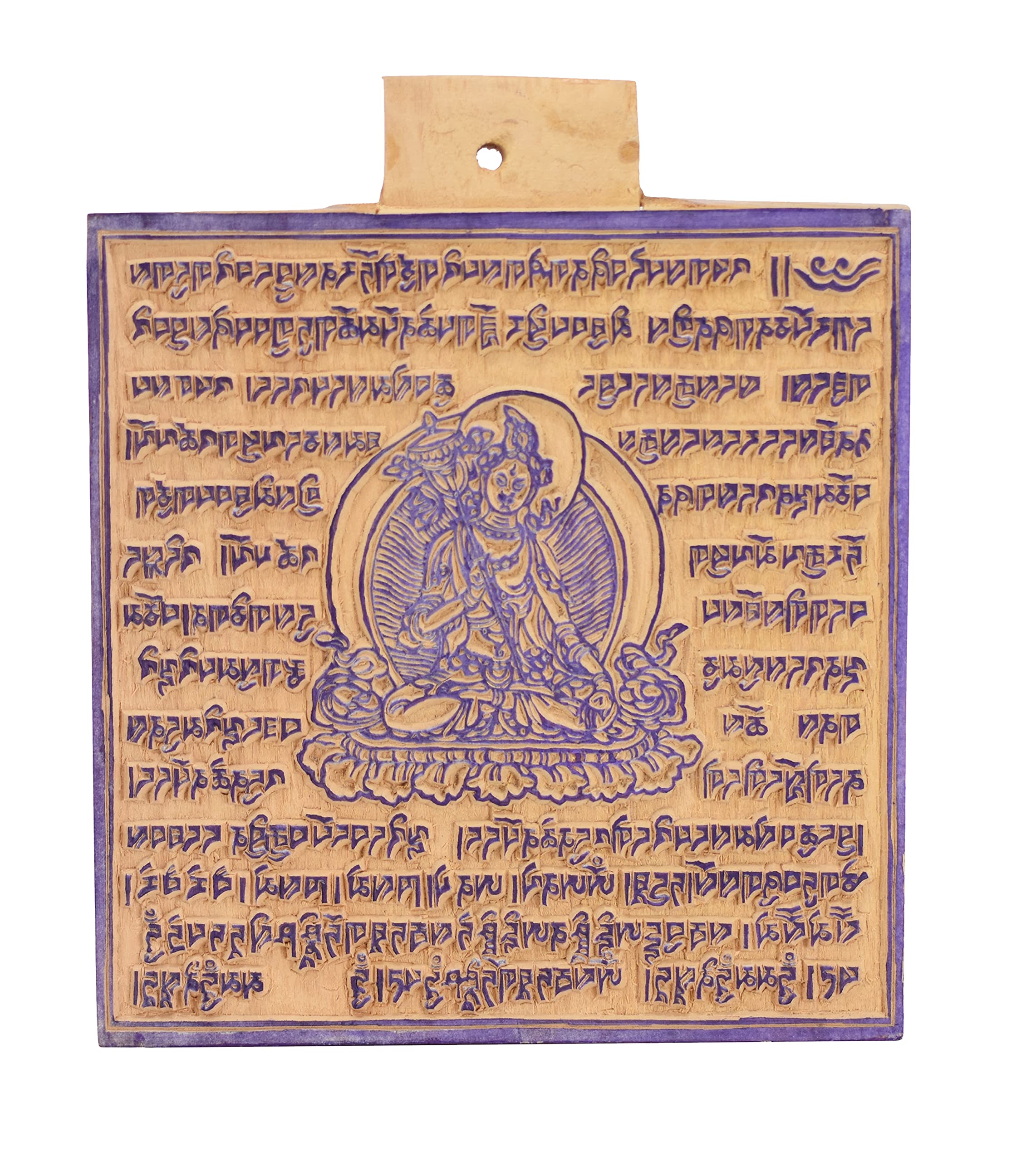 Mudra Crafts Sitatapatra Tibetan Prayer Flags Make Your Own Printing Block DIY Prayer Flags Making Kit with Blank Prayer Flags - Large 7 Inches Nepalese Prayer Flags DIY Kit