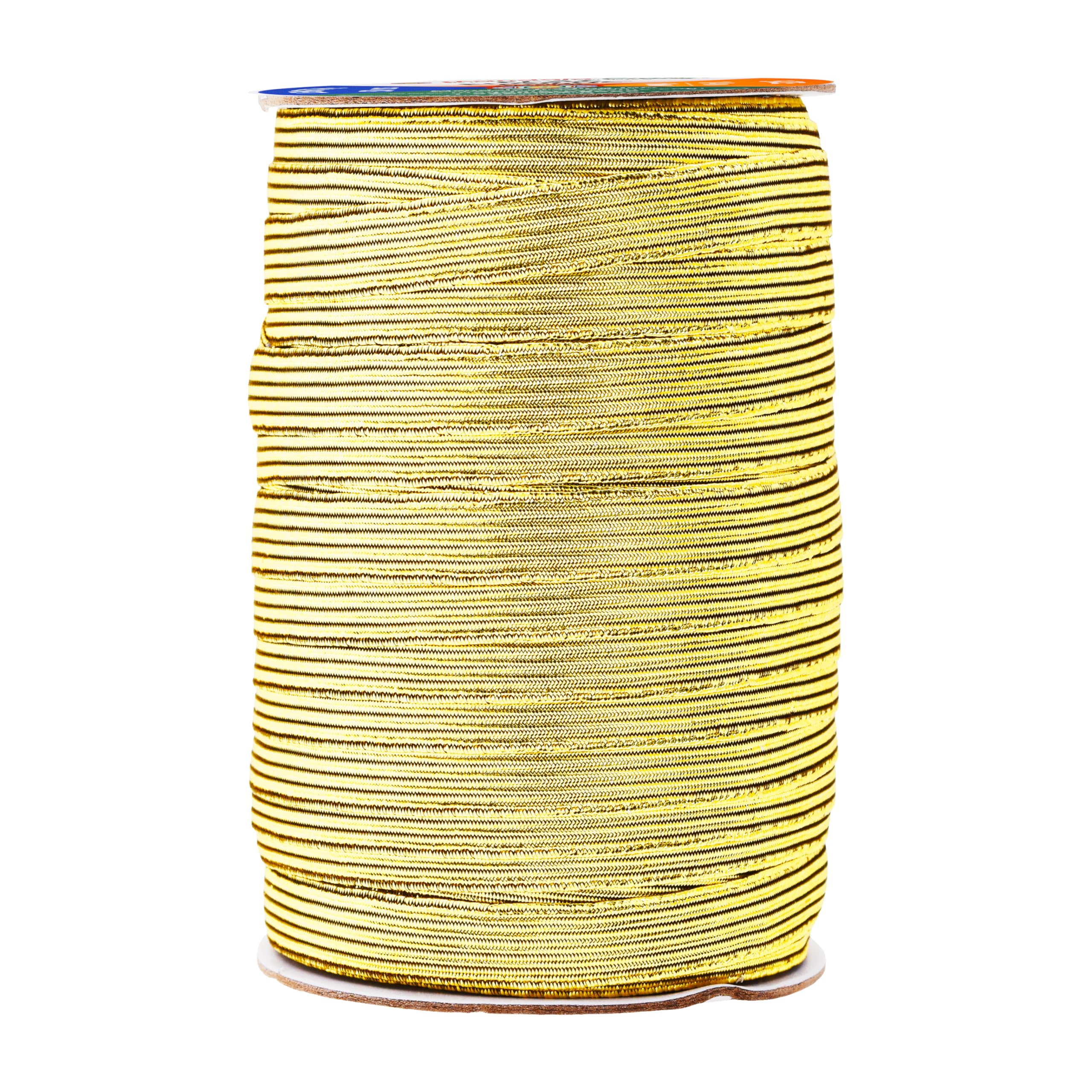 Mandala Crafts Flat Elastic Band - Braided Stretch Strap Cord Roll for Sewing and Crafting