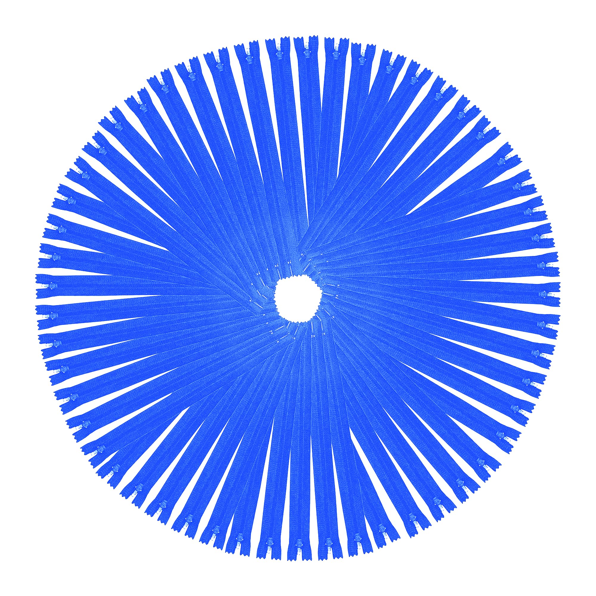 Mandala Crafts Blue Nylon Zippers for Sewing Zipper in Bulk - Blue Zippers Sewing Supplies - Blue Sewing Zippers for Tailor Zipper Replacement