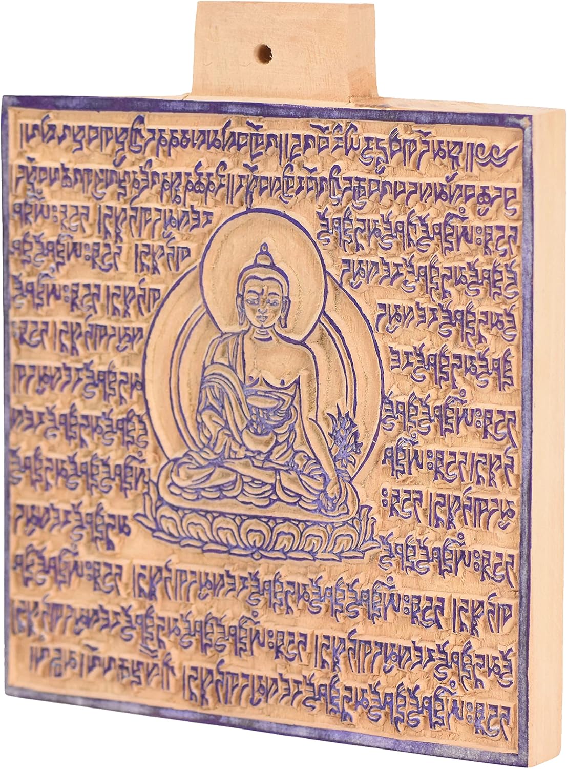 Mudra Crafts Medicine Buddha Tibetan Prayer Flags Make Your Own Printing Block DIY Prayer Flags Making Kit with Blank Prayer Flags - Large 7 Inches Nepalese Prayer Flags DIY Kit