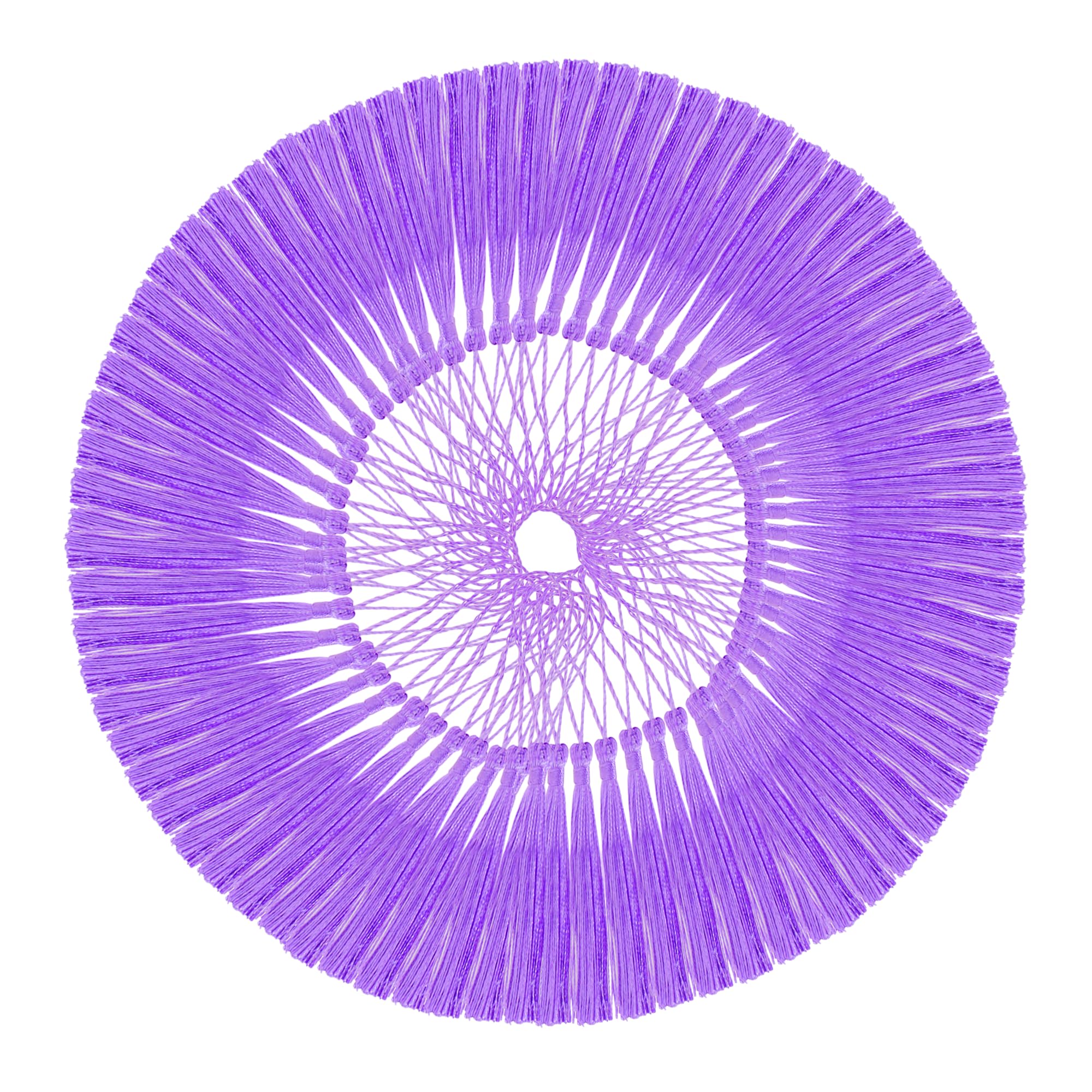 Mandala Crafts Bookmark Tassels for Crafts - Mini Tassels for Bookmarks Jewelry Making Graduation - 5 Inch Pack of 100 Small Floss Sewing Tassels