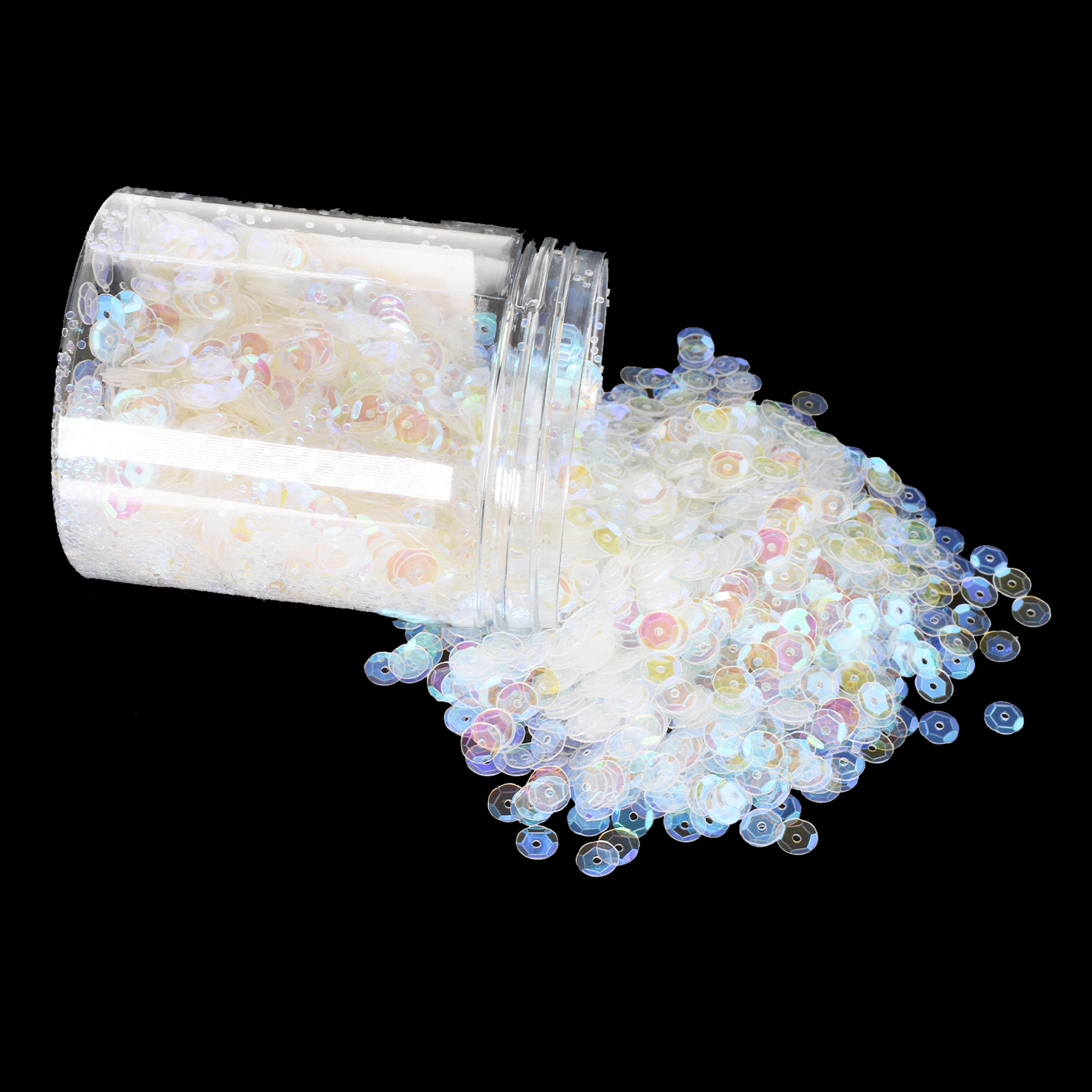 Mandala Crafts Loose Sequins for Crafts and Sewing - 6mm Sequin Paillettes for Crafts - Craft Spangles for Crafts - Cup Sequins for Crafting 20000 PCs
