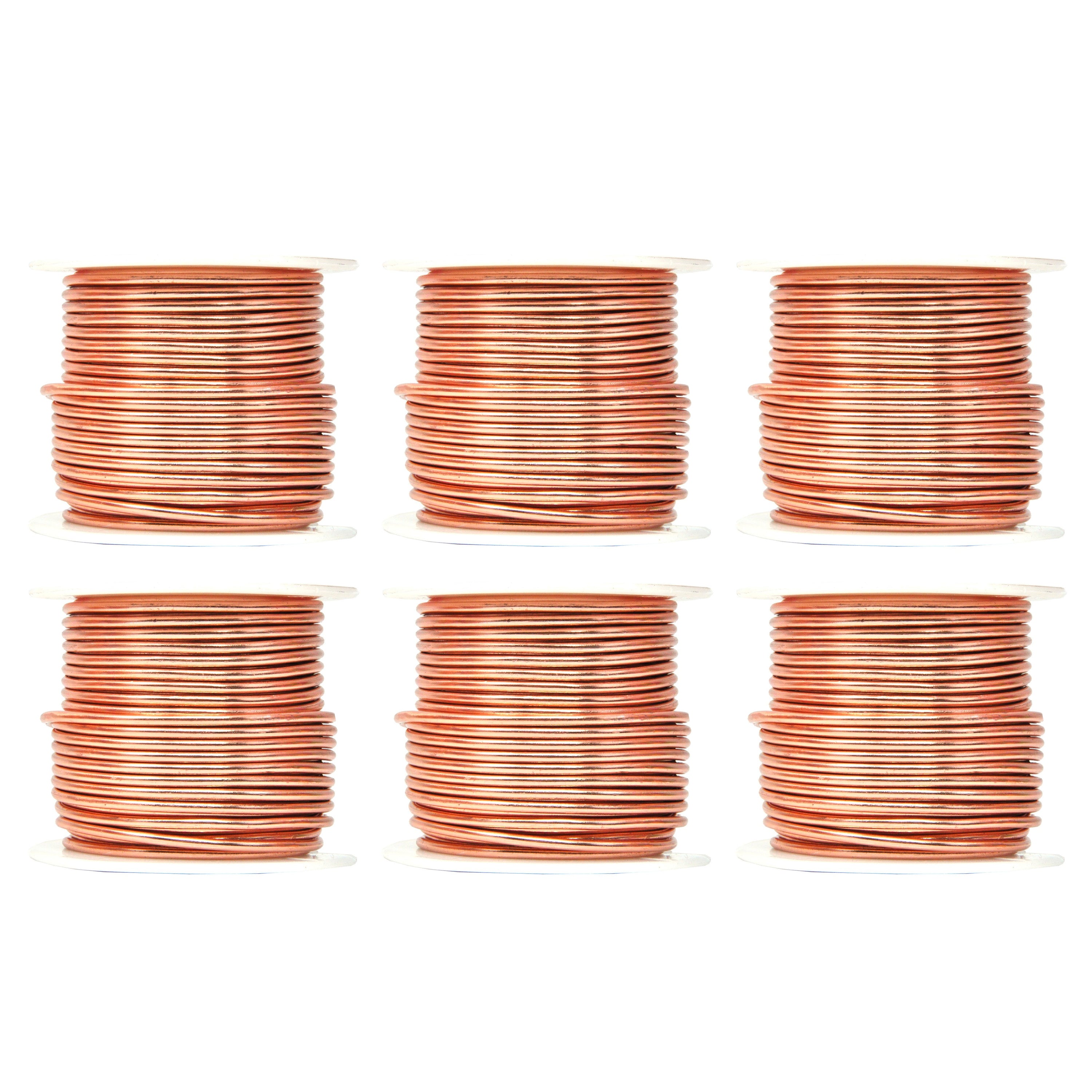 Mandala Crafts Anodized Aluminum Wire for Sculpting, Armature, Jewelry Making, Gem Metal Wrap, Garden, Colored and Soft, Assorted 6 Rolls