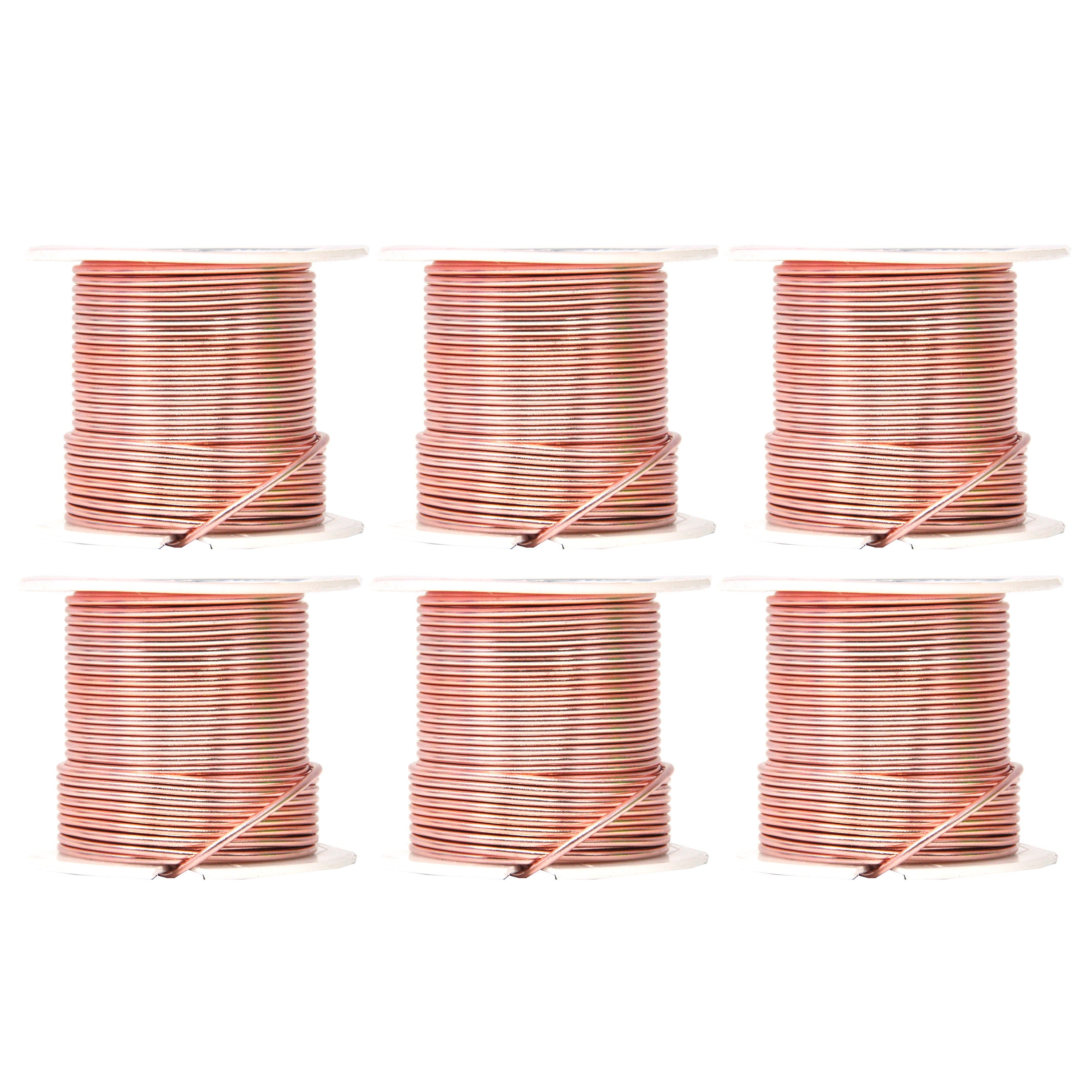 Mandala Crafts Anodized Aluminum Wire for Sculpting, Armature, Jewelry Making, Gem Metal Wrap, Garden, Colored and Soft, Assorted 6 Rolls