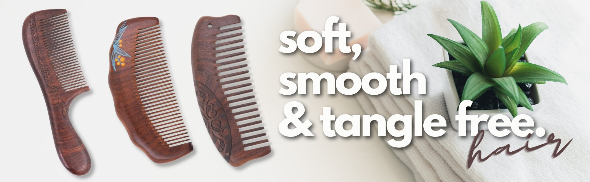 Mandala Crafts Wooden Comb - Yellow Flower Rosewood Anti-Static Wood Comb - Wooden Wide Tooth Hair Comb for Men Women Straight Curly Hair Detangling Beard