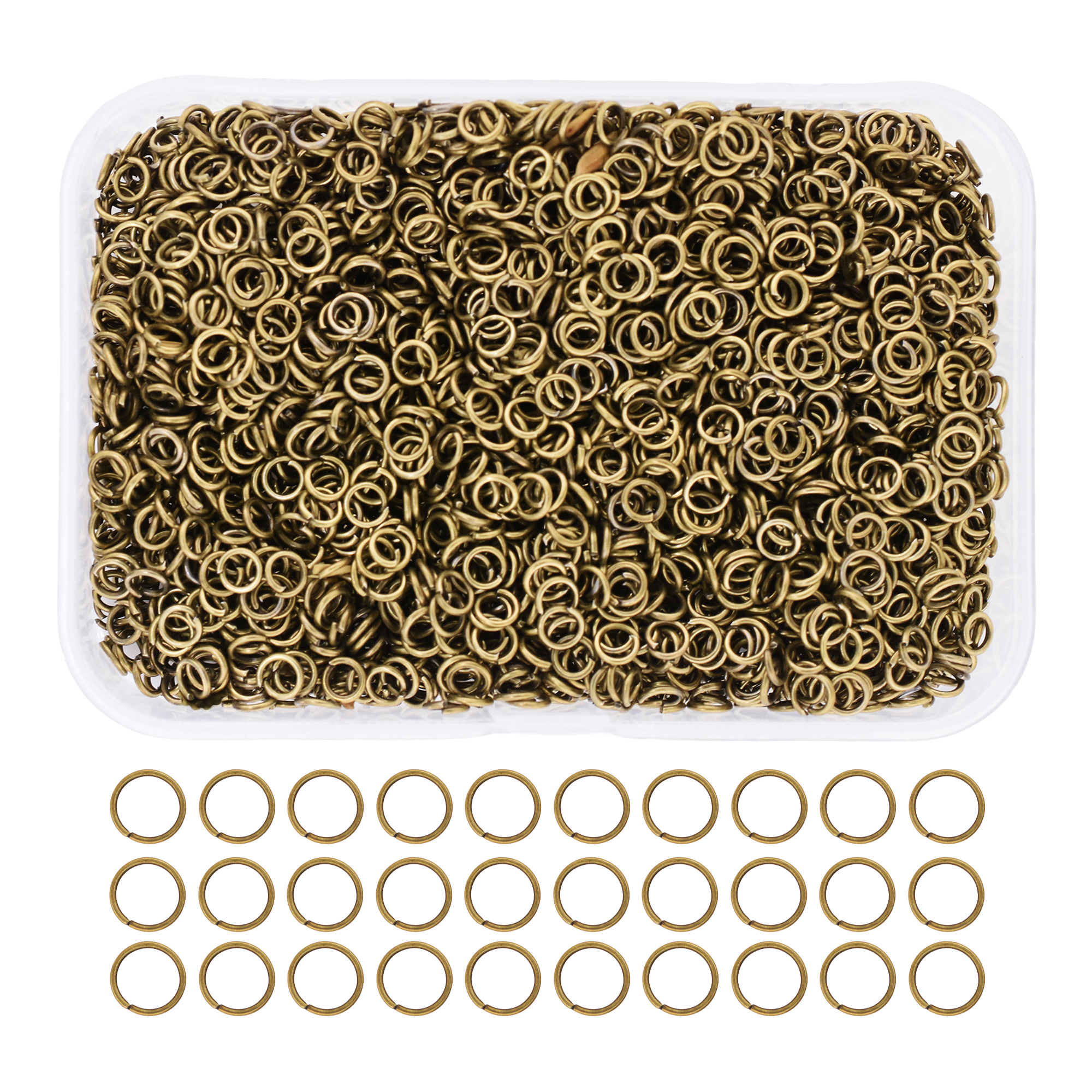 Mandala Crafts Small Jump Rings for Jewelry Making Metal Jump Rings for Crafts Jump Ring Jewelry O Rings Jump Ring Kit 1200 PCs 4mm 5mm 6mm 7mm 8mm 10mm Jump Rings 1200 PCs