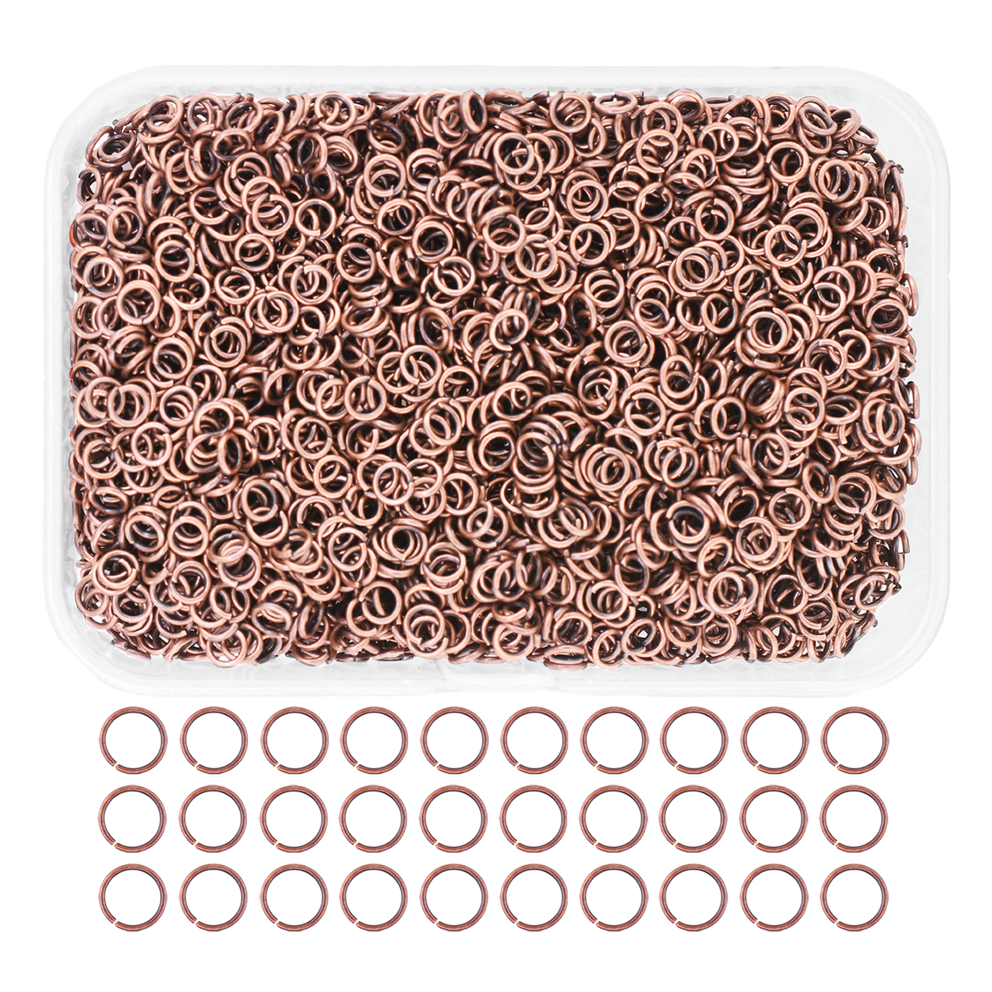 Mandala Crafts Small Jump Rings for Jewelry Making Metal Jump Rings for Crafts Jump Ring Jewelry O Rings Jump Ring Kit 1200 PCs 4mm 5mm 6mm 7mm 8mm 10mm Jump Rings 1200 PCs