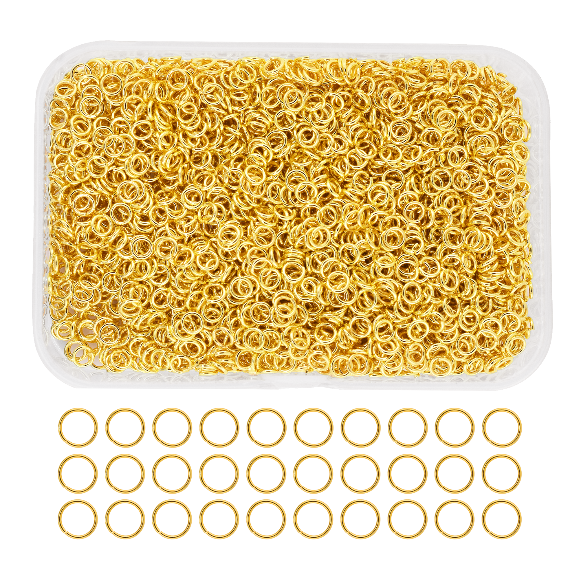 Mandala Crafts Small Jump Rings for Jewelry Making Metal Jump Rings for Crafts Jump Ring Jewelry O Rings Jump Ring Kit 1200 PCs 4mm 5mm 6mm 7mm 8mm 10mm Jump Rings 1200 PCs