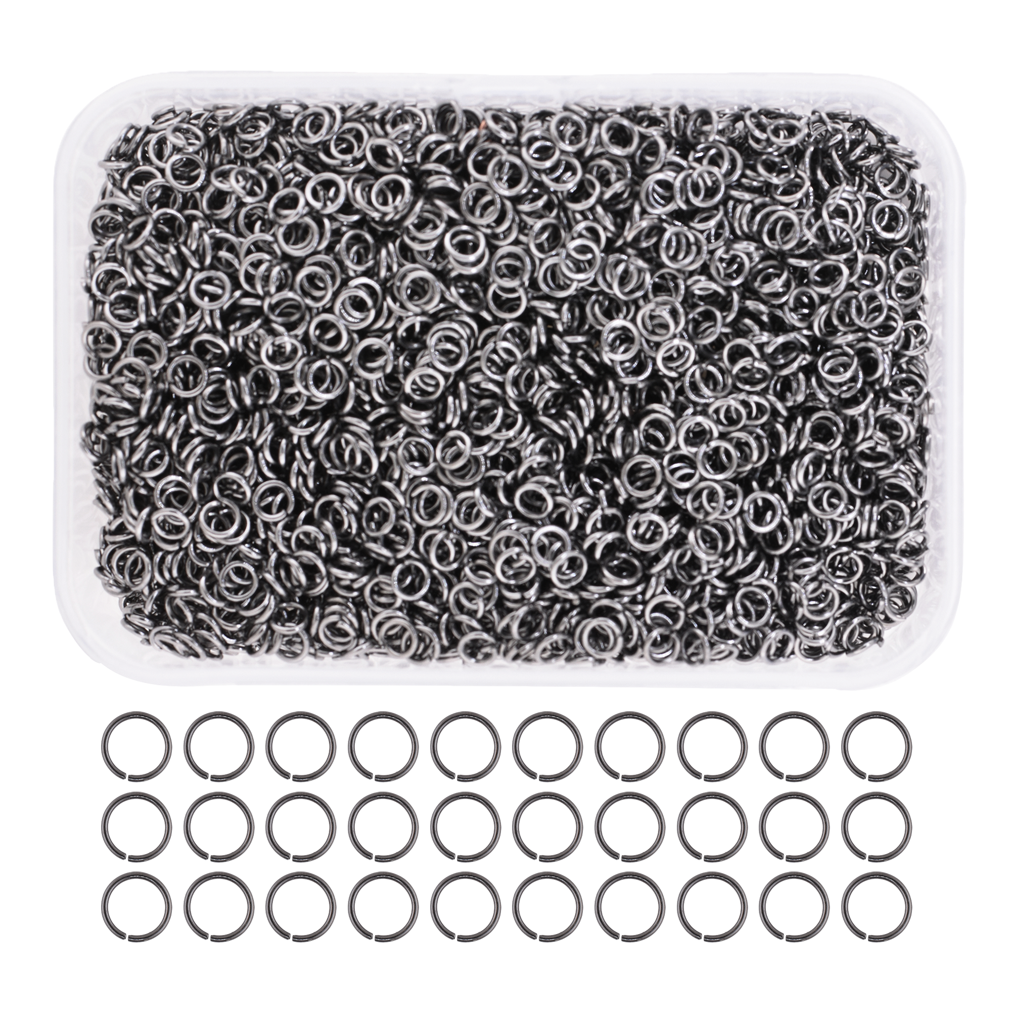 Mandala Crafts Small Jump Rings for Jewelry Making Metal Jump Rings for Crafts Jump Ring Jewelry O Rings Jump Ring Kit 1200 PCs 4mm 5mm 6mm 7mm 8mm 10mm Jump Rings 1200 PCs