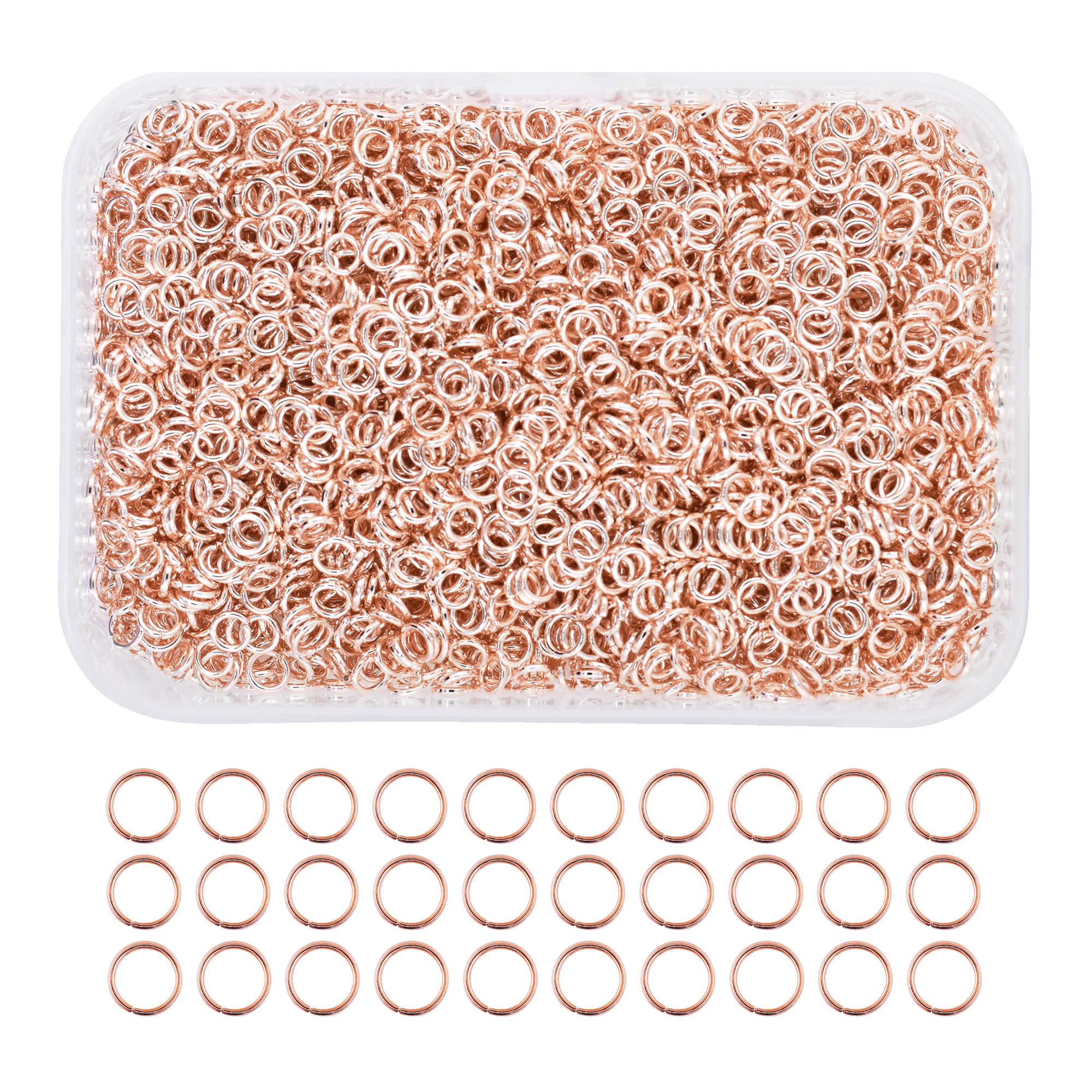 Mandala Crafts Small Jump Rings for Jewelry Making Metal Jump Rings for Crafts Jump Ring Jewelry O Rings Jump Ring Kit 1200 PCs 4mm 5mm 6mm 7mm 8mm 10mm Jump Rings 1200 PCs