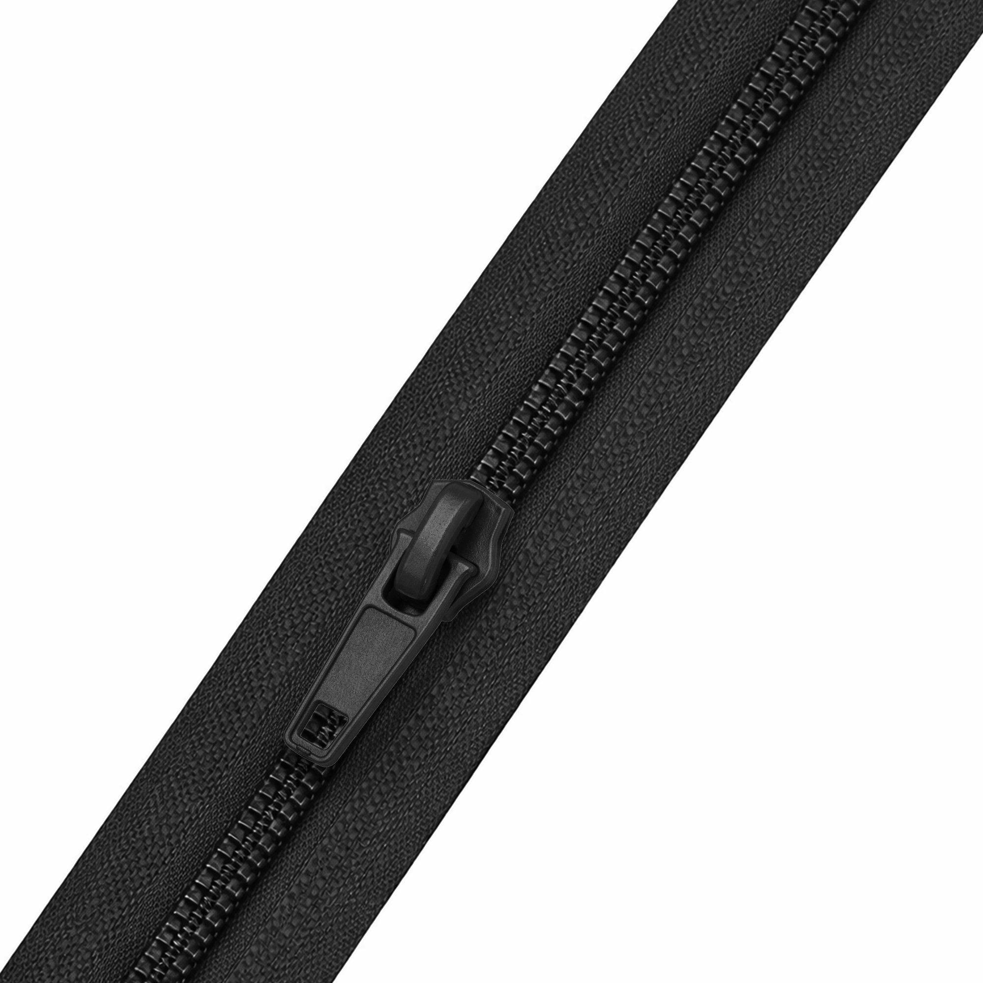 Mandala Crafts Long Zipper by The Yard - Coil Zipper by The Yard #5 - Continuous Zipper Roll for Sewing - Upholstery Zipper Chain with 16 Installed Sliders 4.4 Yards Long