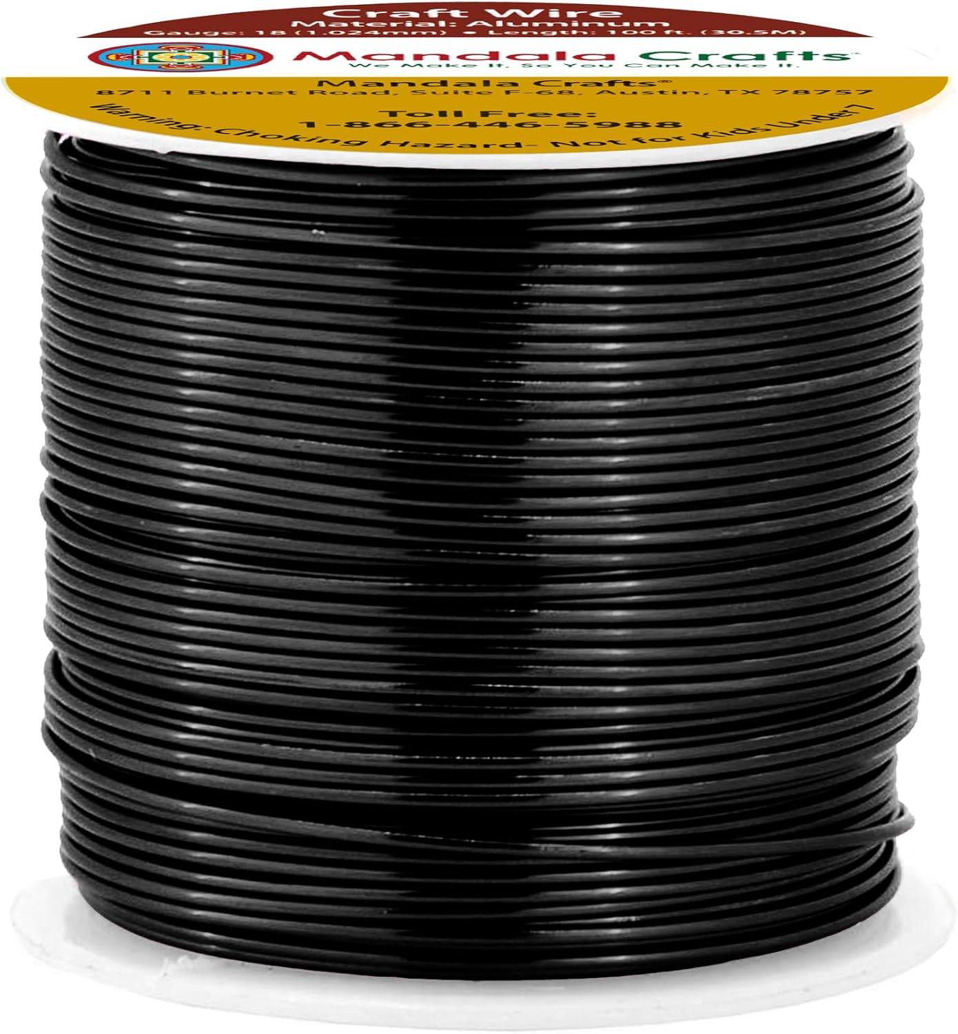18 Gauge Anodized Aluminum Craft Wire for Jewelry Making - Bendable Flexible Crafting Wire 18 Gauge Wire Colored for Bonsai - Armature Wire for Sculpting - 100 feet