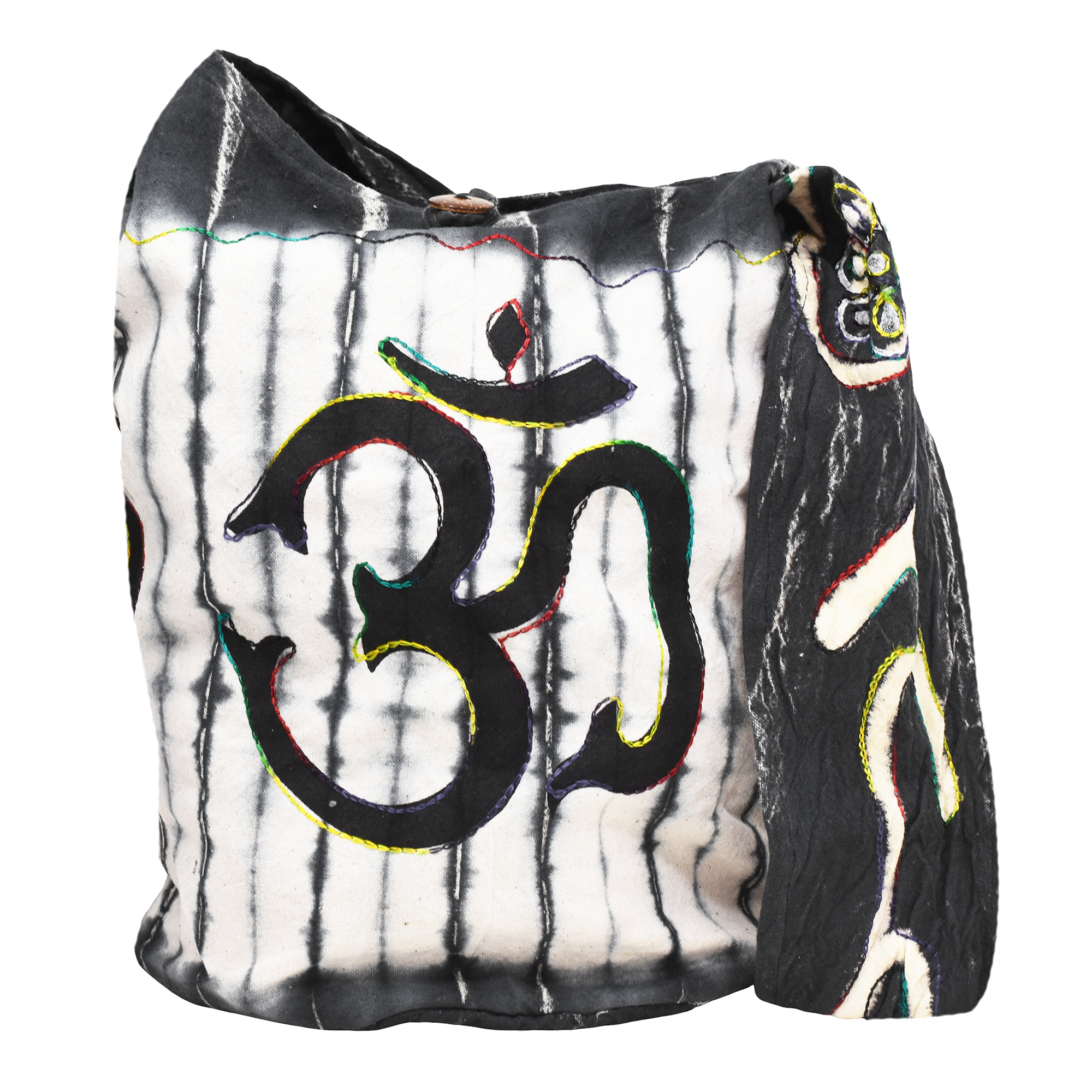 Hippie Bag - Boho Bag - Hobo Hippie Purse - Indie Style Hippie Crossbody Bag - Bohemian Sling Shoulder Bag Om Symbol Peace Sign