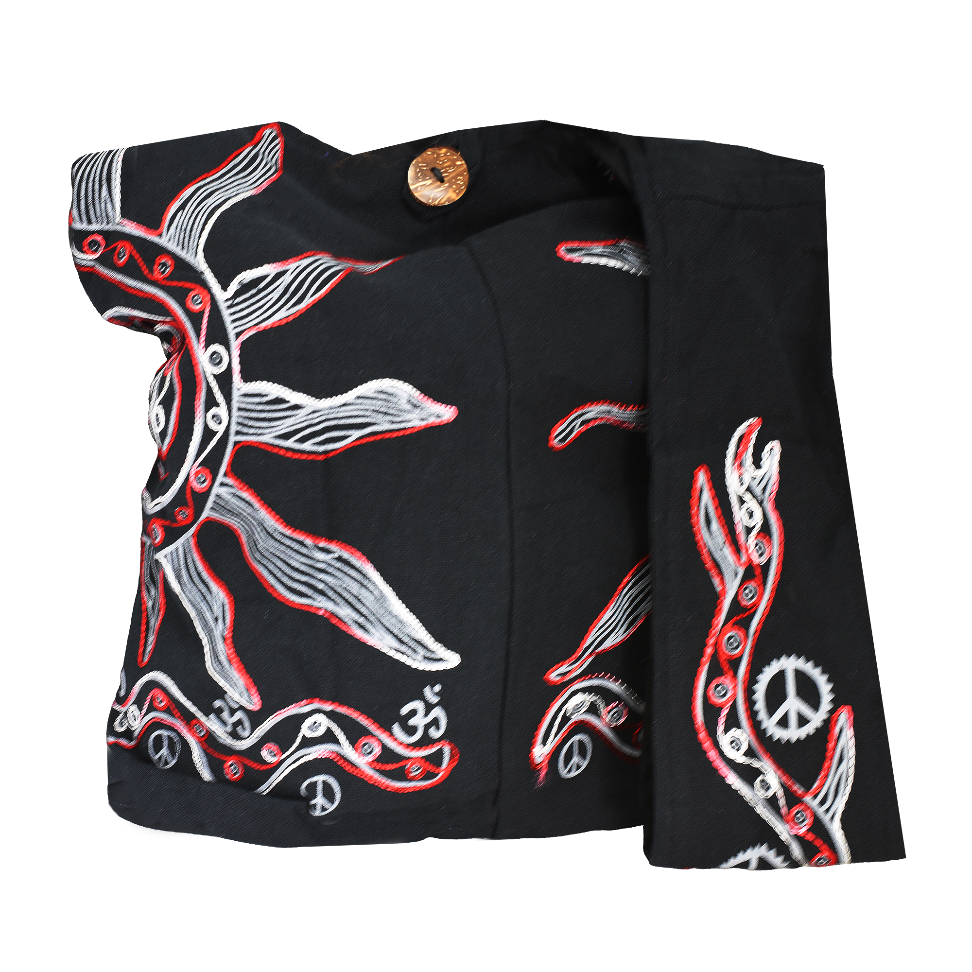 Hippie Bag Indie Style Hippie Crossbody Bag - Bohemian Sling Shoulder Bag Sun Symbol