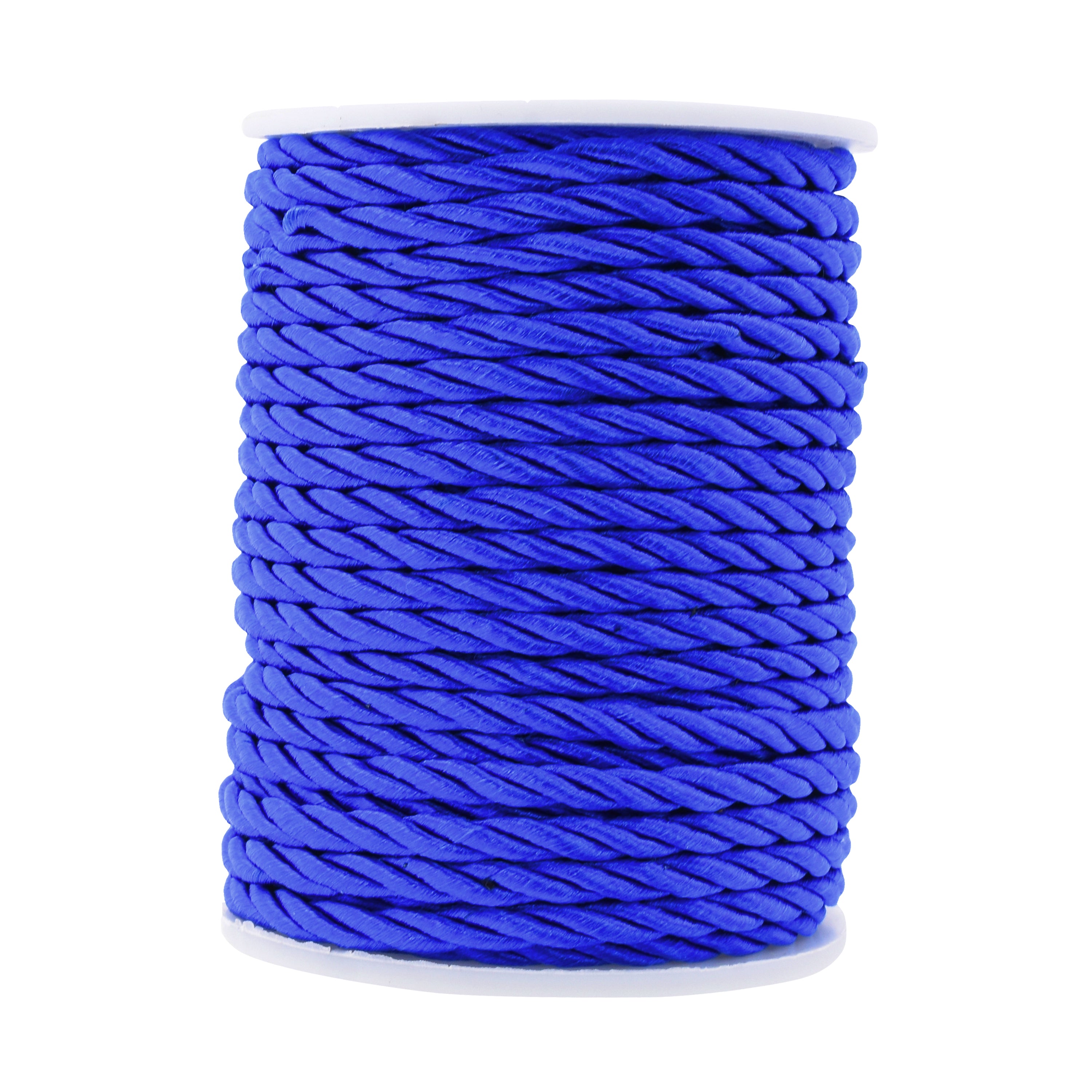 Mandala Crafts Rayon Twisted Cord Trim, Shiny Viscose Cording for Home Décor, Upholstery, Curtain Tieback, Honor Cord, 5mm