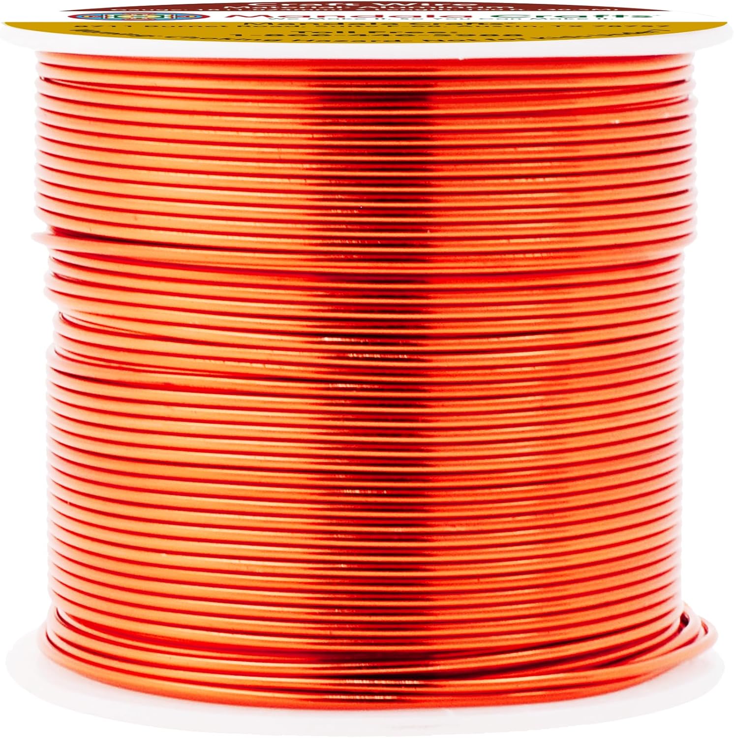 18 Gauge Anodized Aluminum Craft Wire for Jewelry Making - Bendable Flexible Crafting Wire 18 Gauge Wire Colored for Bonsai - Armature Wire for Sculpting - 100 feet