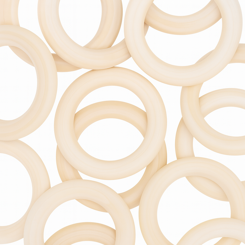 Natural Wood Rings for Crafts Macramé Wooden Rings for Crafts Natural Unfinished Wood Rings for Macrame Rings Knitting Jewelry Making