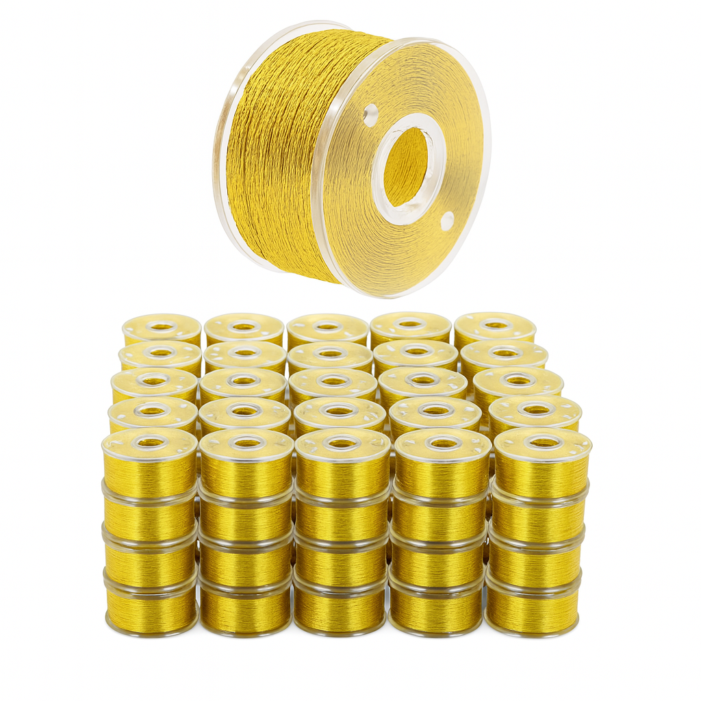 Mandala Crafts Prewound Bobbin Thread Prewound Bobbins for Embroidery Machines Singer Brother 144 PCs Class 15 60/2 60WT