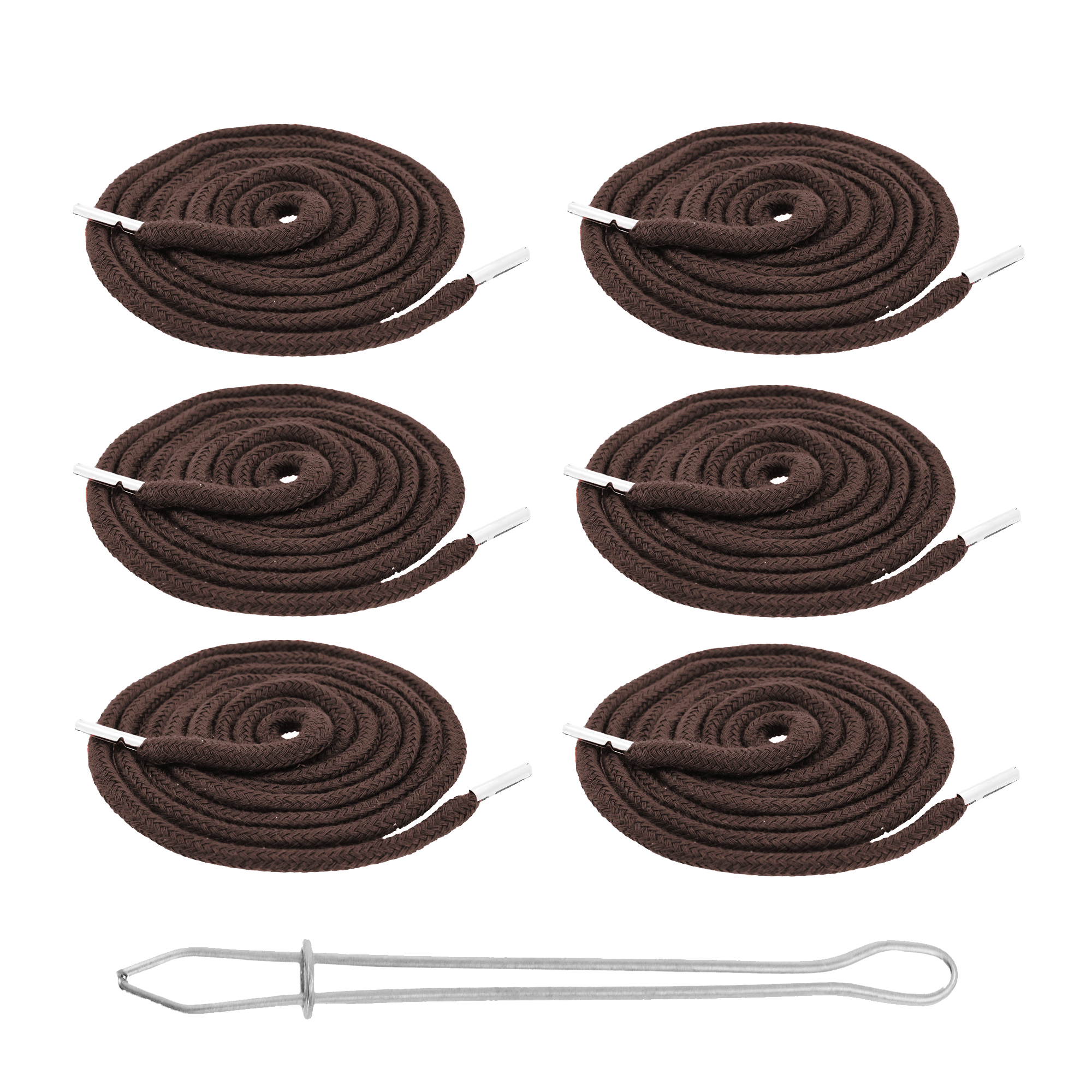 Drawstring Cord Drawstring Replacement, 6 PCs 55 Inch Drawcord Replacement Drawstring Threader, Draw Cord Hoodie String Replacement