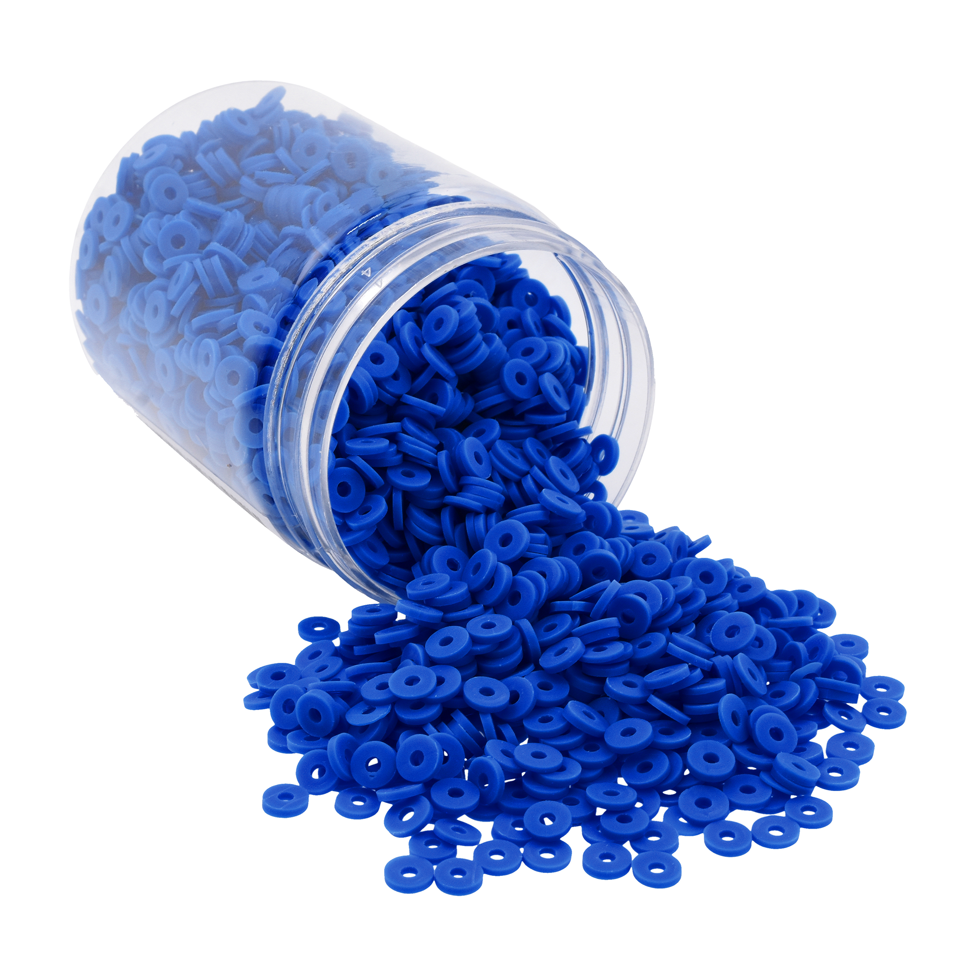 Flat Round Polymer Clay Beads for Jewelry Making Clay Heishi Beads Flat Beads - Disc Beads for Spacer Necklace Bracelet Earrings 4mm 6mm 8mm