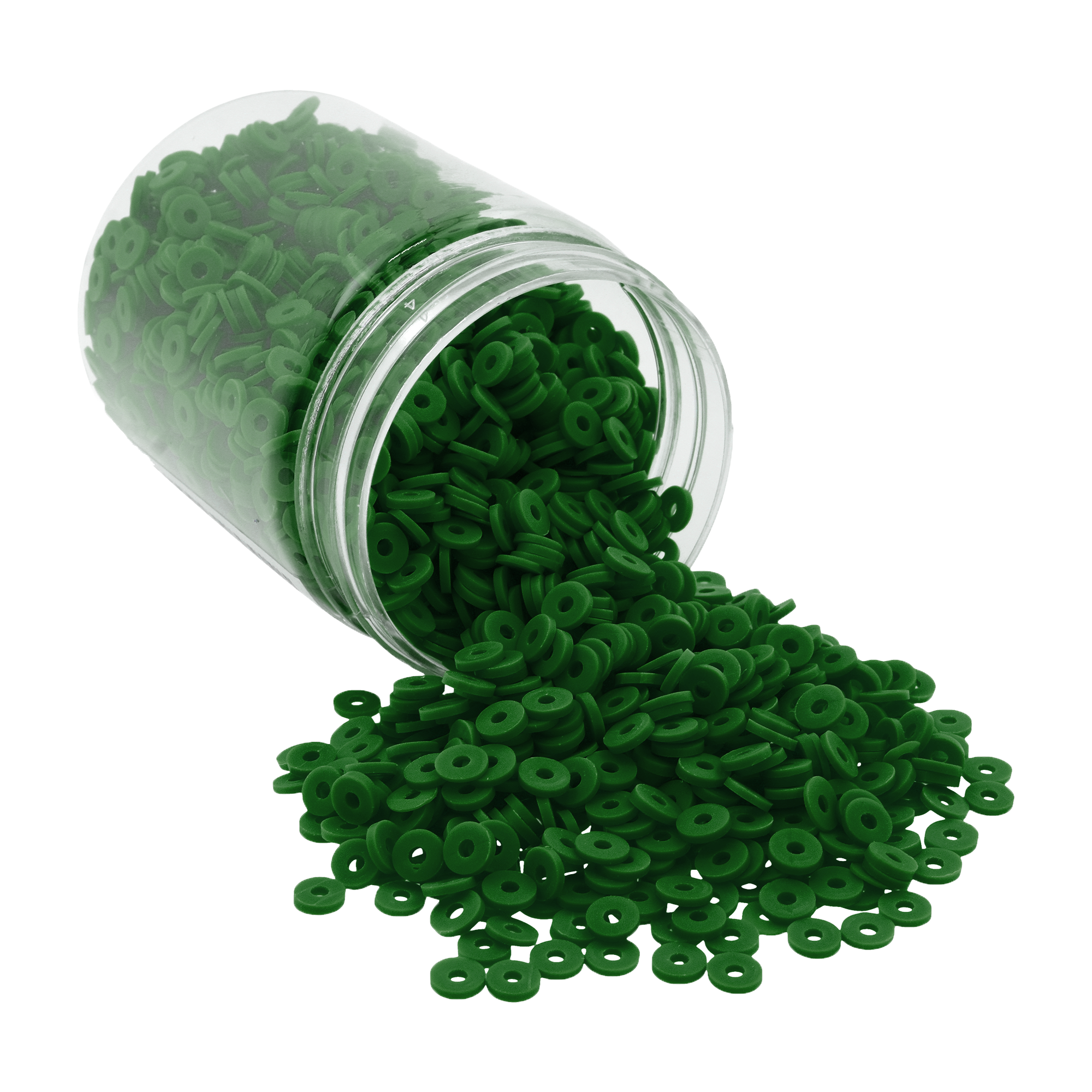 Flat Round Polymer Clay Beads for Jewelry Making Clay Heishi Beads Flat Beads - Disc Beads for Spacer Necklace Bracelet Earrings 4mm 6mm 8mm