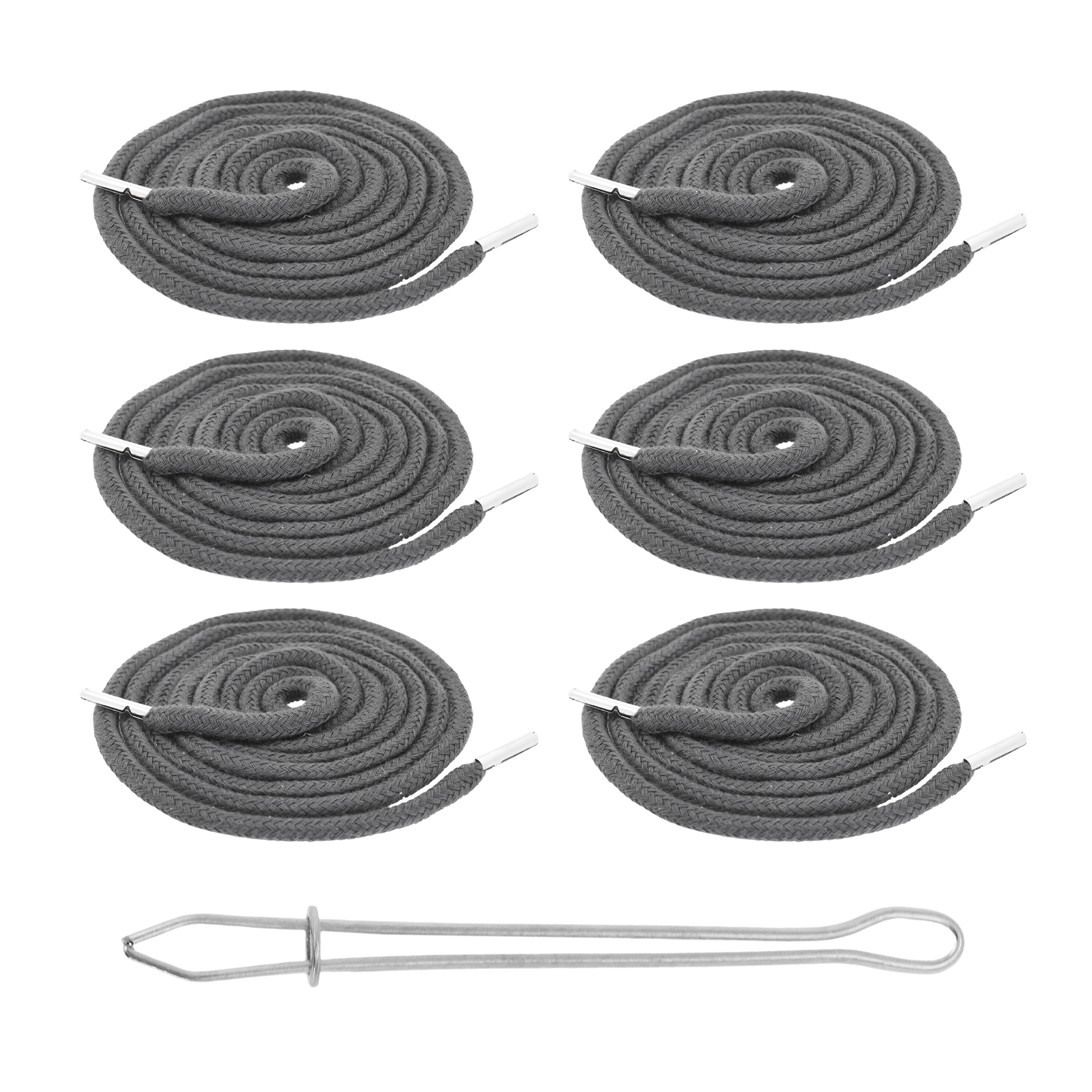 Drawstring Cord Drawstring Replacement, 6 PCs 55 Inch Drawcord Replacement Drawstring Threader, Draw Cord Hoodie String Replacement