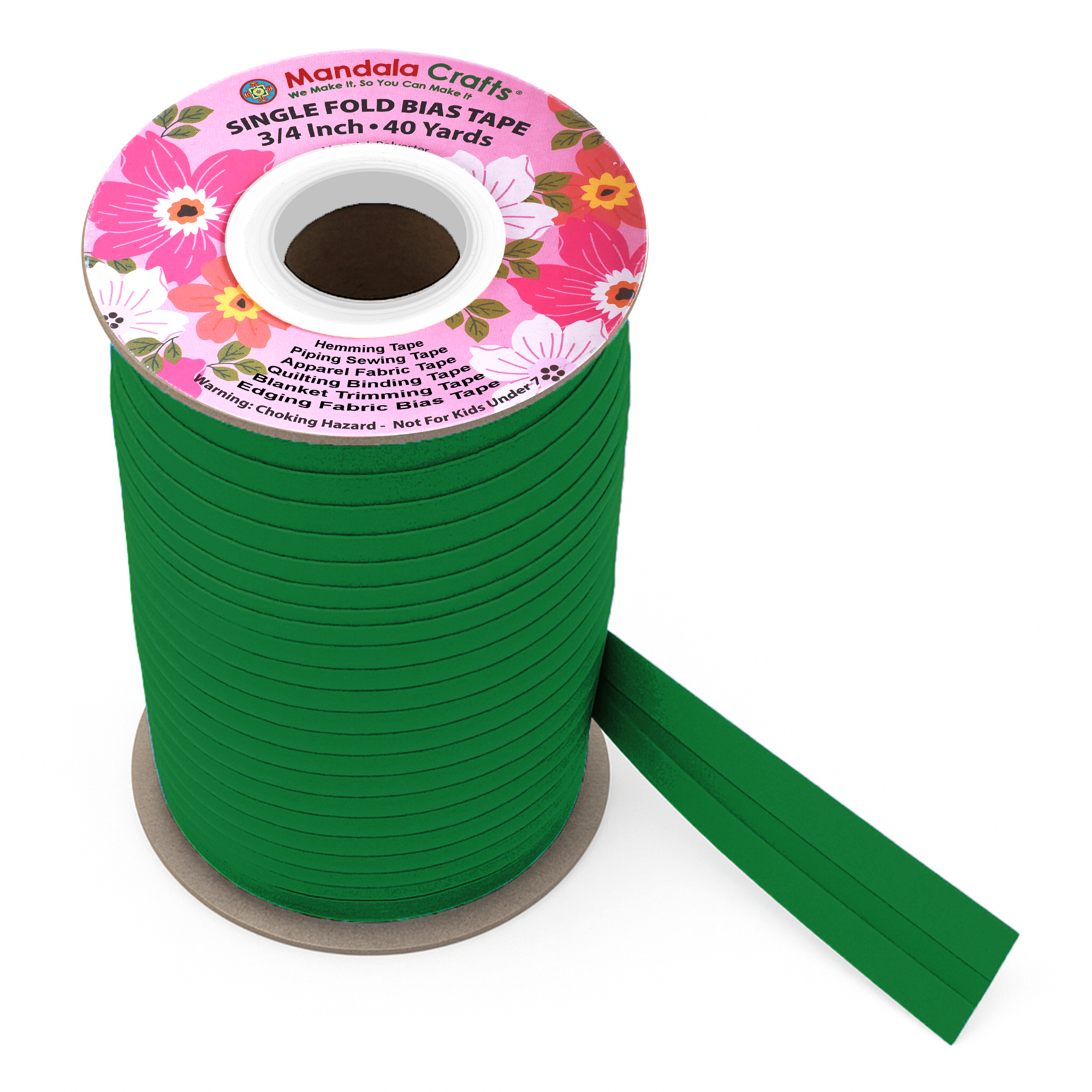3/4 Inch Fabric Single Fold Bias Tape for Sewing Piping Hemming - 40 Yds Bias Tape Blanket Quilt Bias Binding Tape - Seam Binding Tape