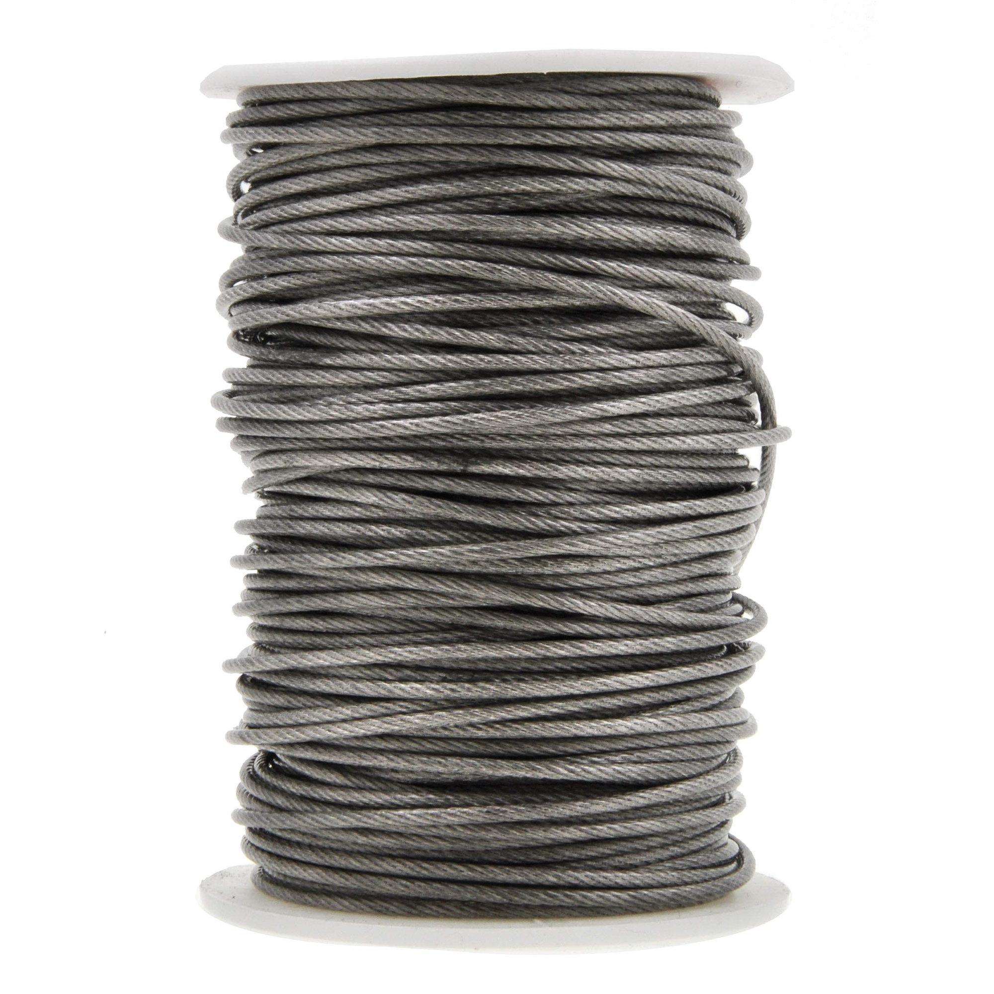 Mandala Crafts Heavy Duty Picture Hanging Wire from Coated Stainless Steel for Pictures, Mirrors, Frames, Art;