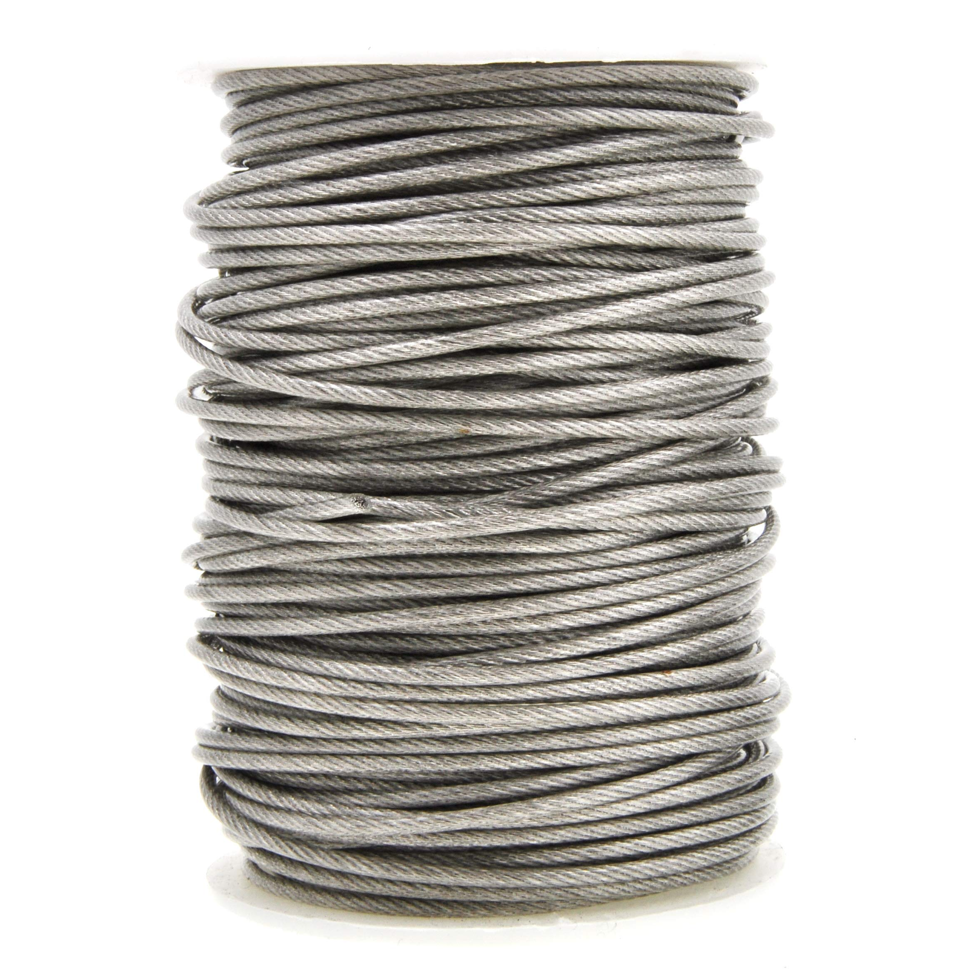 Mandala Crafts Heavy Duty Picture Hanging Wire from Coated Stainless Steel for Pictures, Mirrors, Frames, Art;