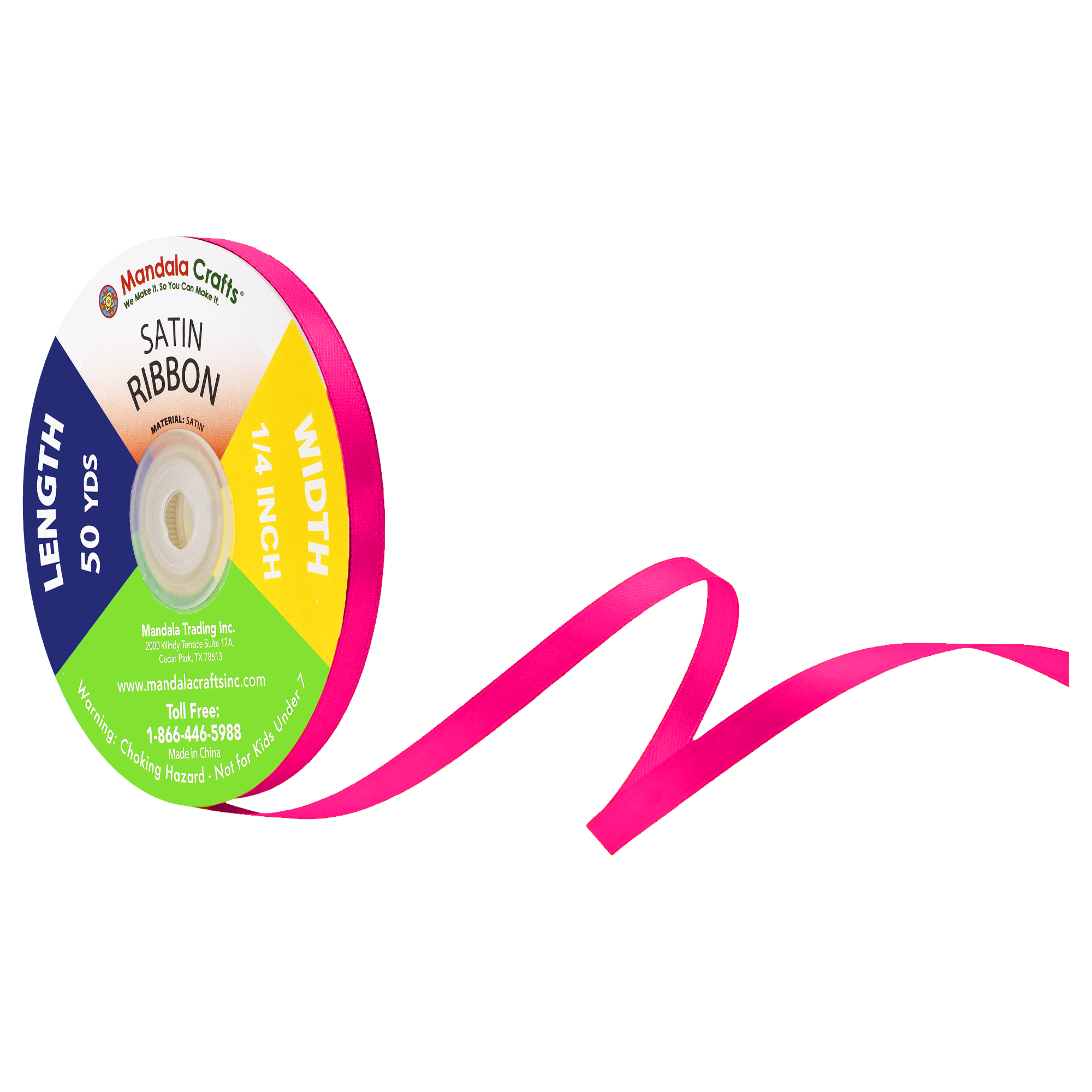 1/4 3/8 1/2 Inch Satin Ribbon for Crafts - Ribbons for Gift Wrapping - Fabric Ribbons for Flower Bouquet Hair Ribbons Wedding Party Decoration