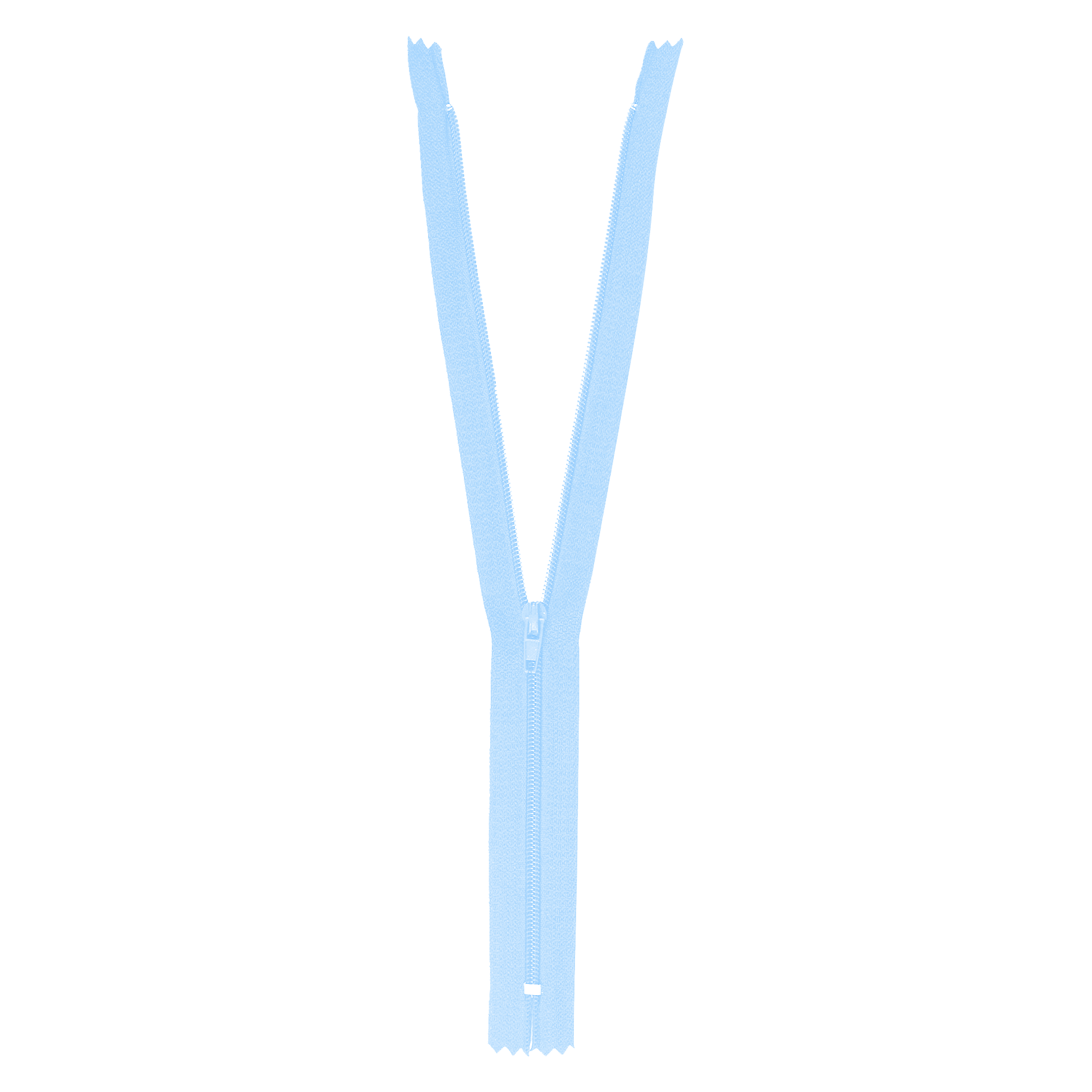 Mandala Crafts Light Blue Nylon Zippers for Sewing Light Blue Zipper in Bulk - Light Blue Sewing Zippers for Tailor Zipper Replacement