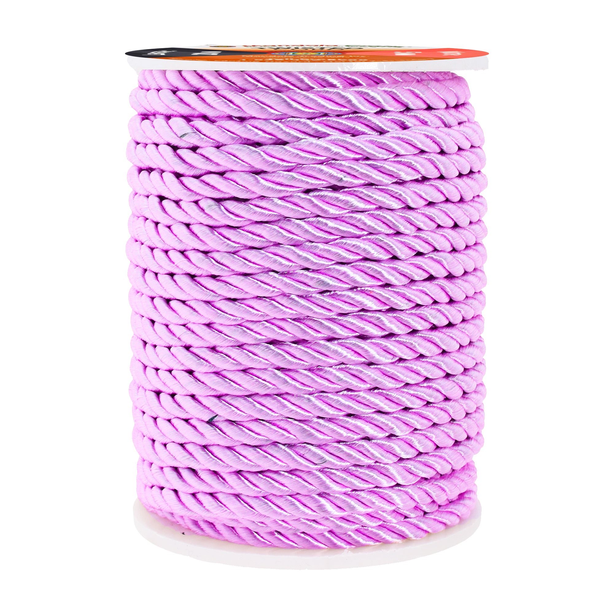 Mandala Crafts Rayon Twisted Cord Trim, Shiny Viscose Cording for Home Décor, Upholstery, Curtain Tieback, Honor Cord, 5mm