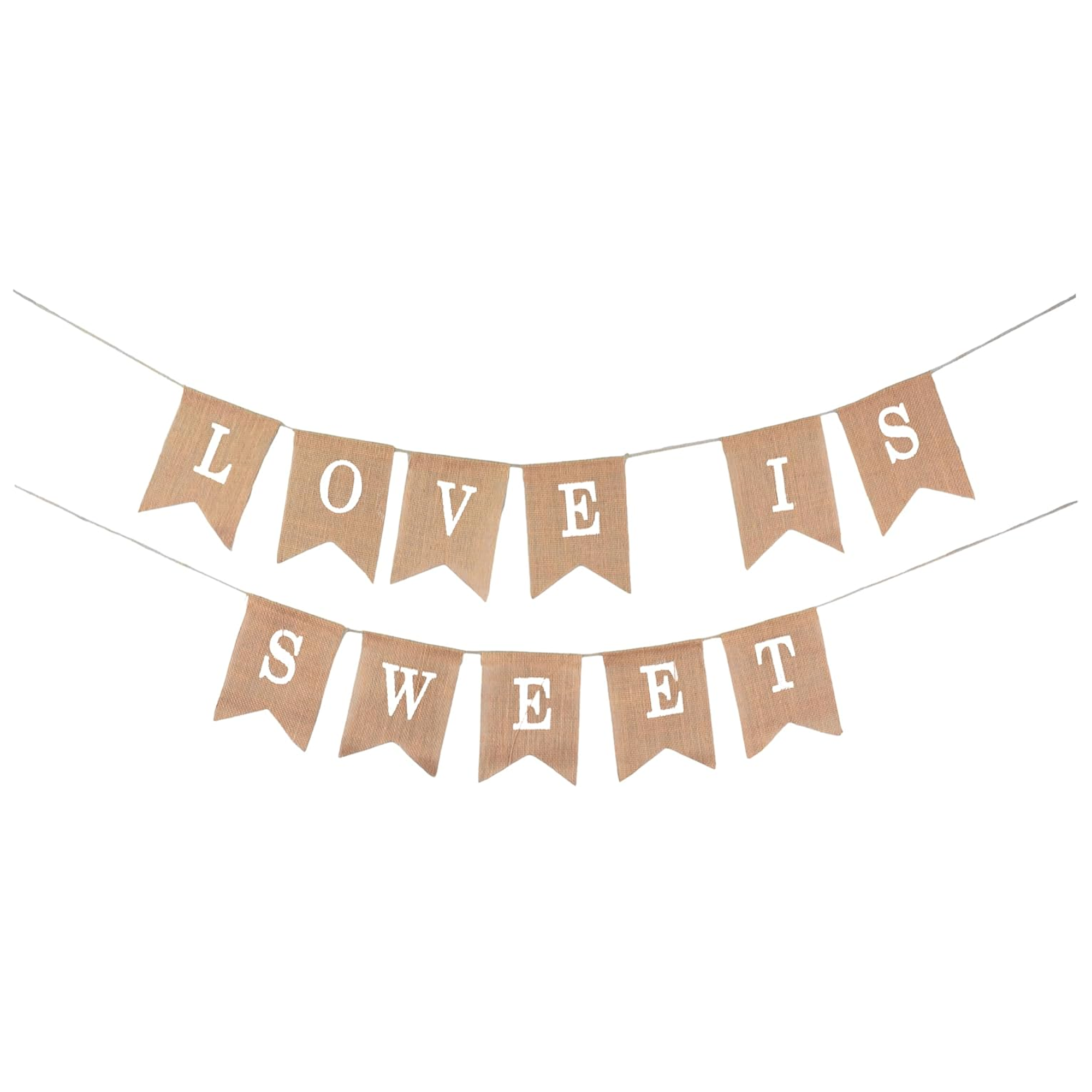 Love is Sweet Sign Banner Mr and Mrs Burlap Banner Sign Rustic Decoration for Wedding Party Table Photobooth Props Home Wall by Mandala Crafts