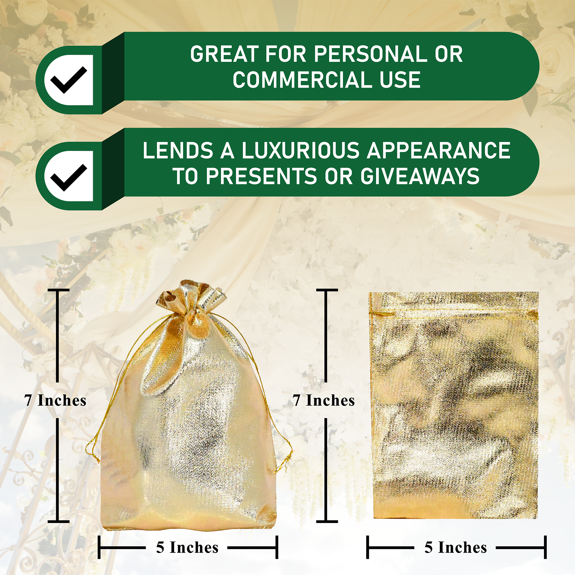 Mandala Crafts Gift Bags - Favor Bags Wedding Favor Bags for Bridal Baby Shower Birthday Party Candy Christmas - Jewelry Pouches Organza Drawstring Bags