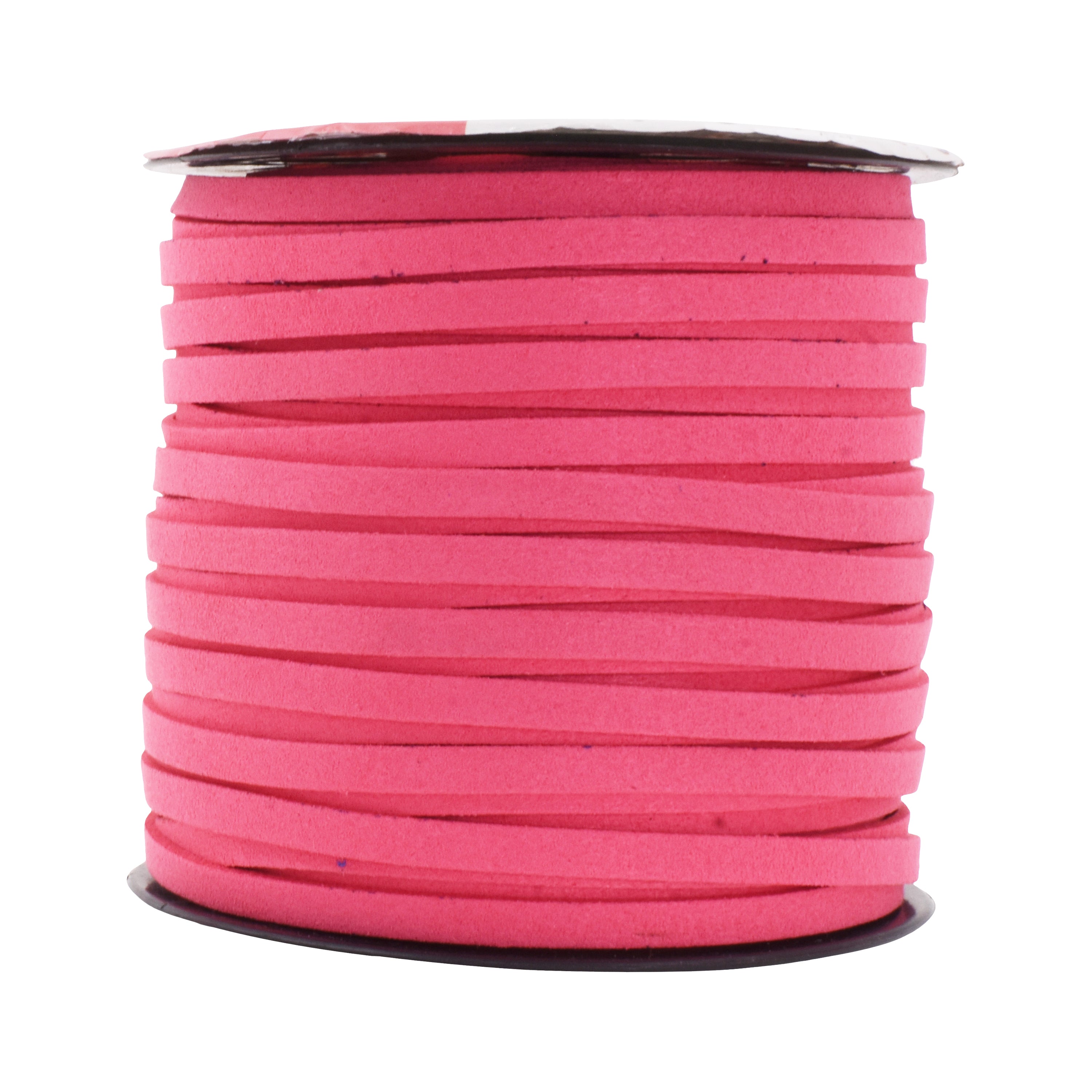 Mandala Crafts Faux Suede Cord - Flat Vegan Leather Cord for Jewelry Making Beading - Micro Fiber Leather String Cord Leather Lace for Leather Lacing Necklace Bracelet 5MM 50 Yards