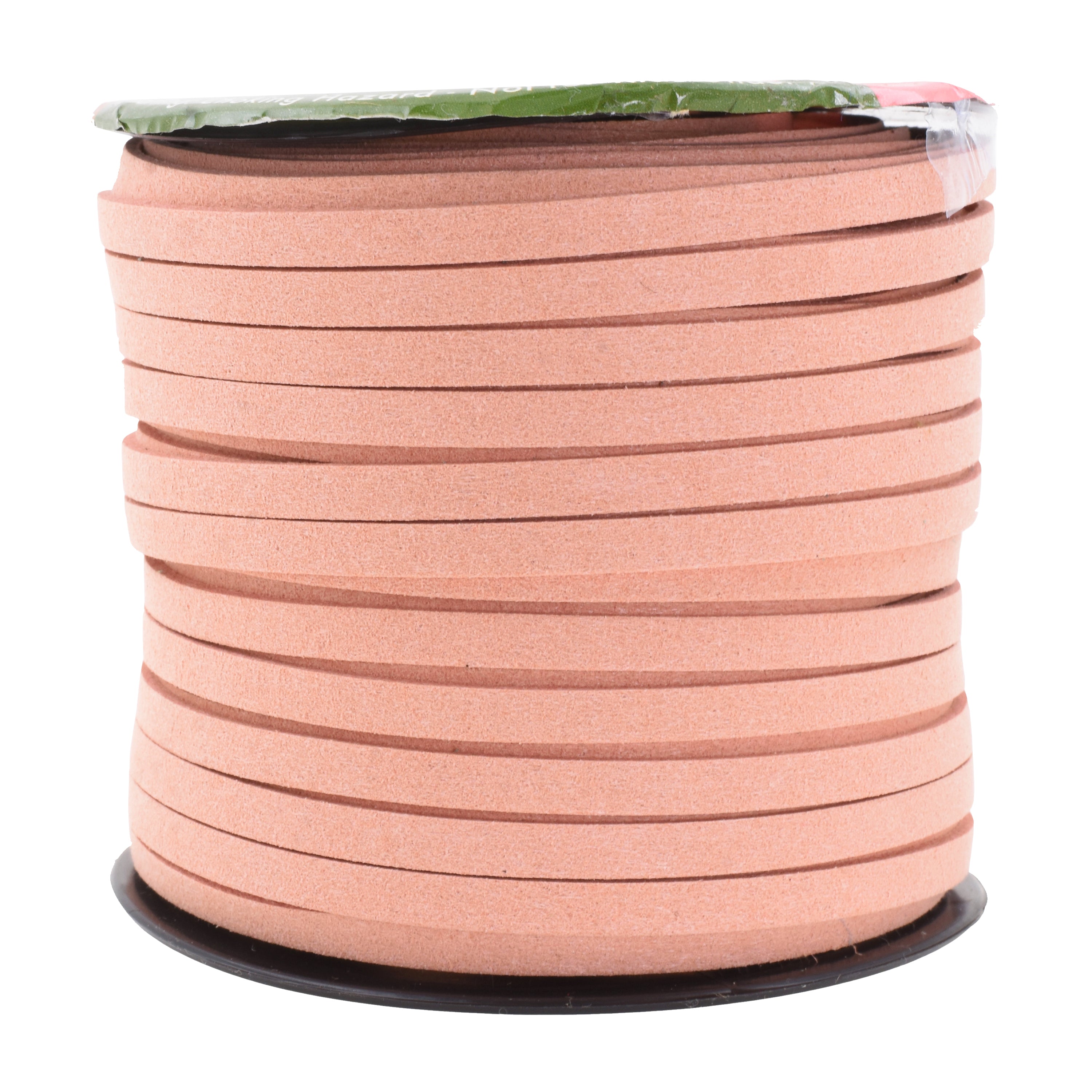 Mandala Crafts Faux Suede Cord - Flat Vegan Leather Cord for Jewelry Making Beading - Micro Fiber Leather String Cord Leather Lace for Leather Lacing Necklace Bracelet 5MM 50 Yards