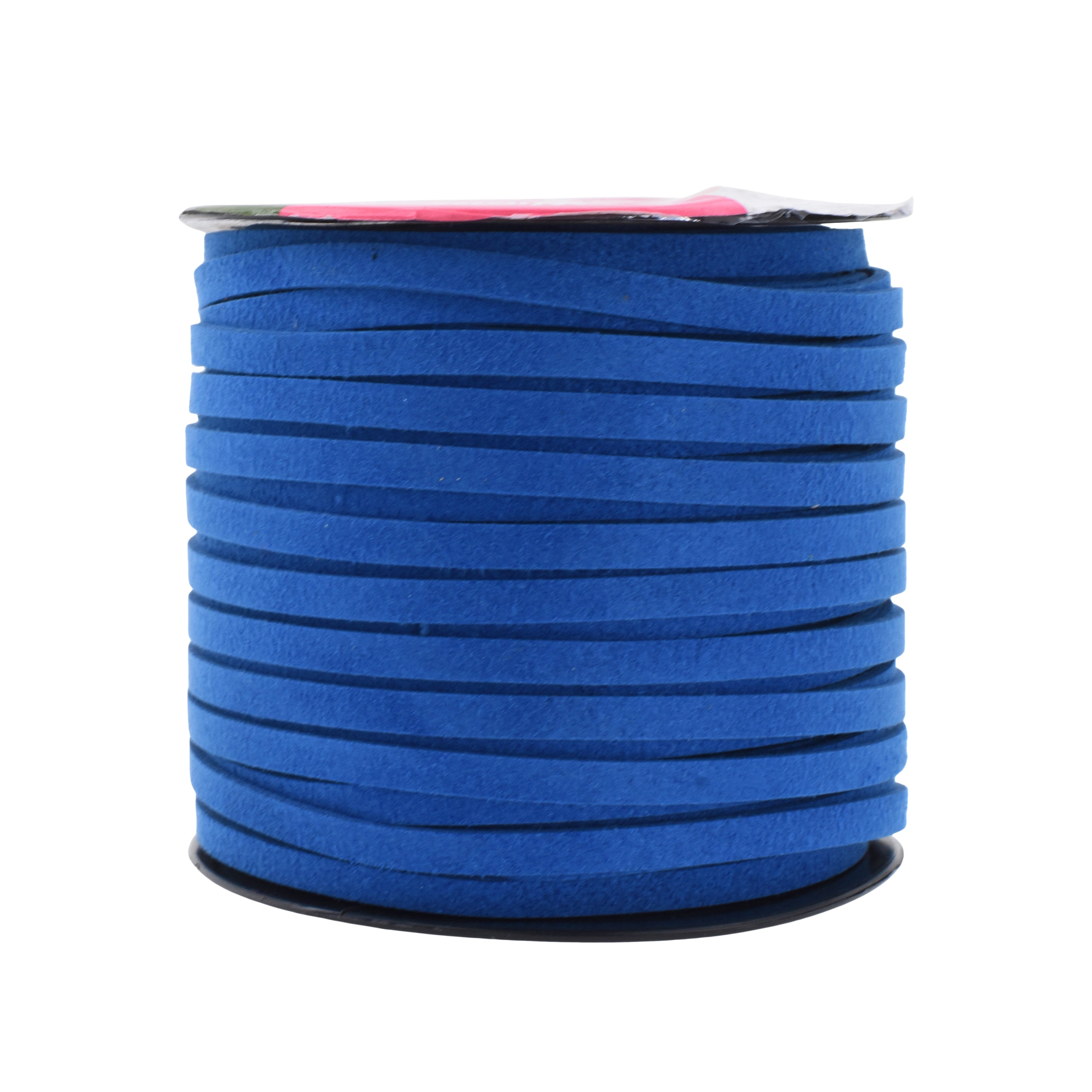 Mandala Crafts Faux Suede Cord - Flat Vegan Leather Cord for Jewelry Making Beading - Micro Fiber Leather String Cord Leather Lace for Leather Lacing Necklace Bracelet 5MM 50 Yards