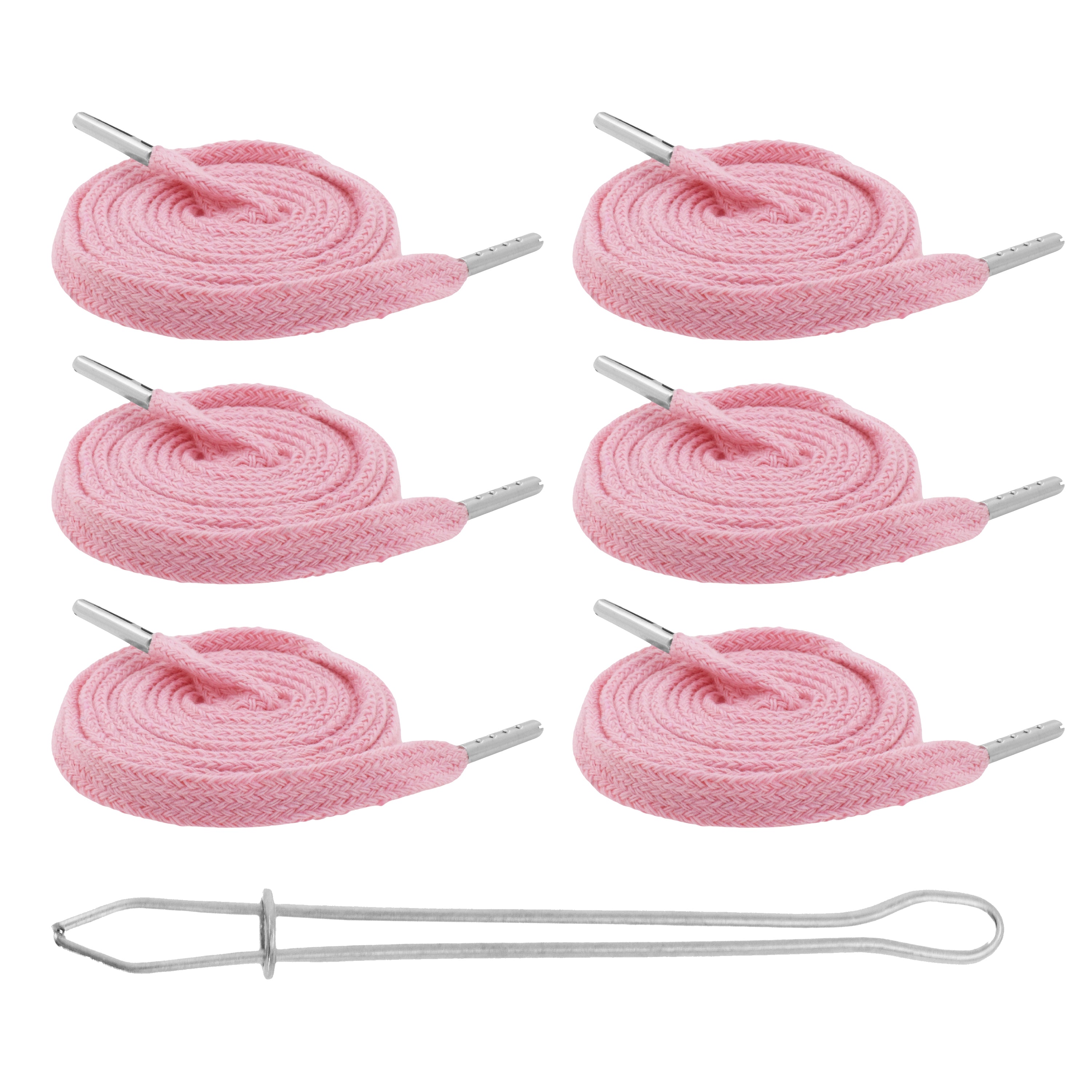 Drawstring Cord Drawstring Replacement, 6 PCs 55 Inch Drawcord Replacement Drawstring Threader, Draw Cord Hoodie String Replacement